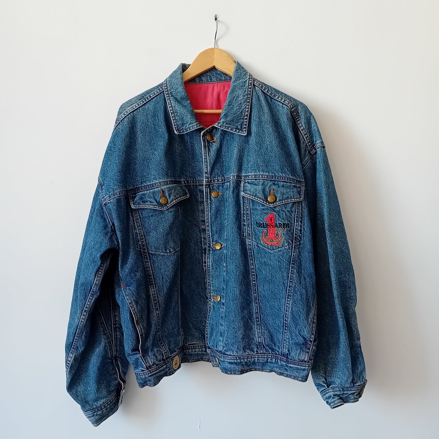 Trussardi denim V jacket