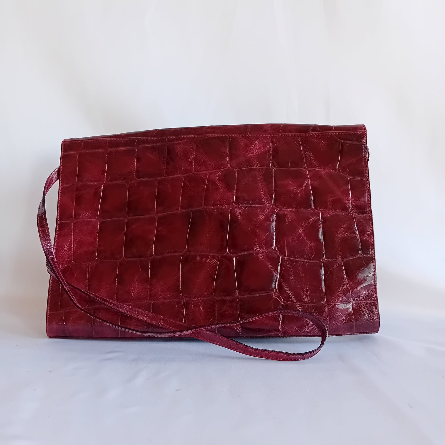 Furla burgundy leather bag