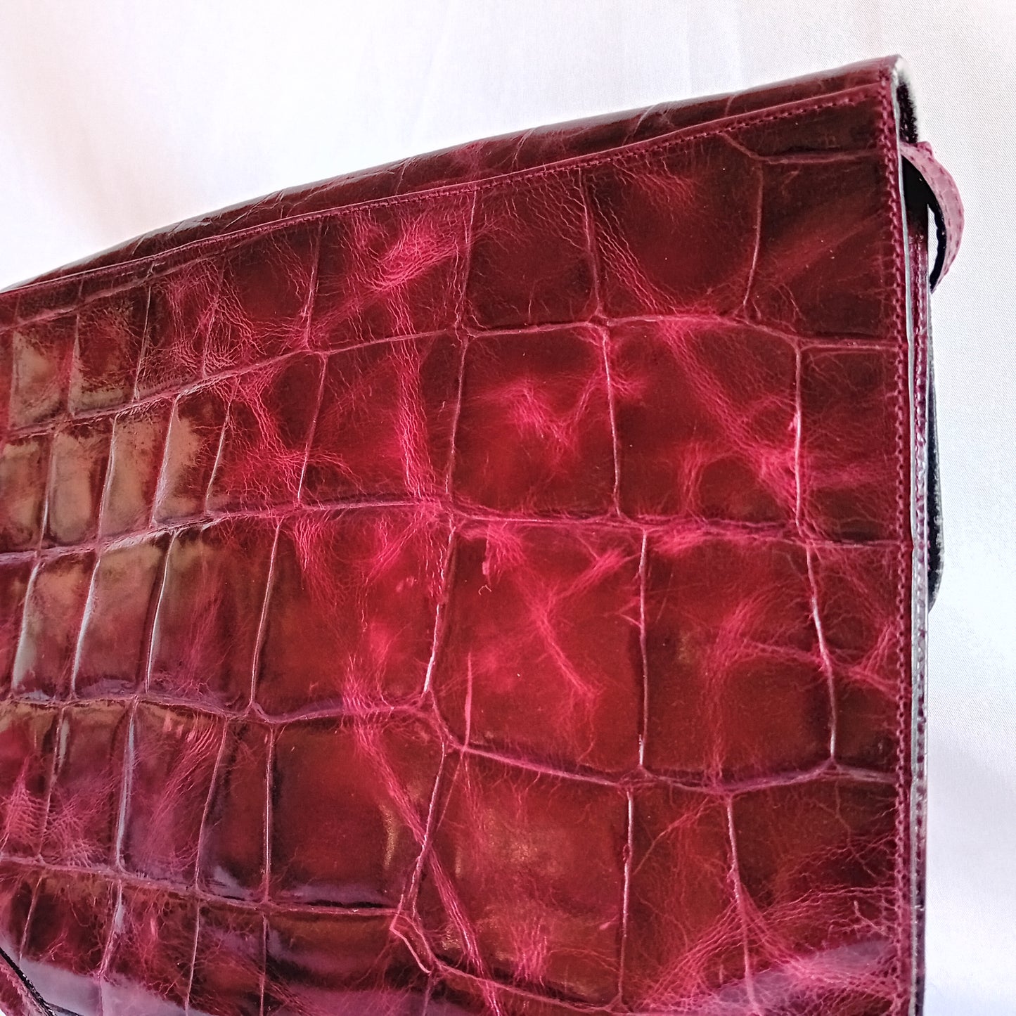Furla burgundy leather bag