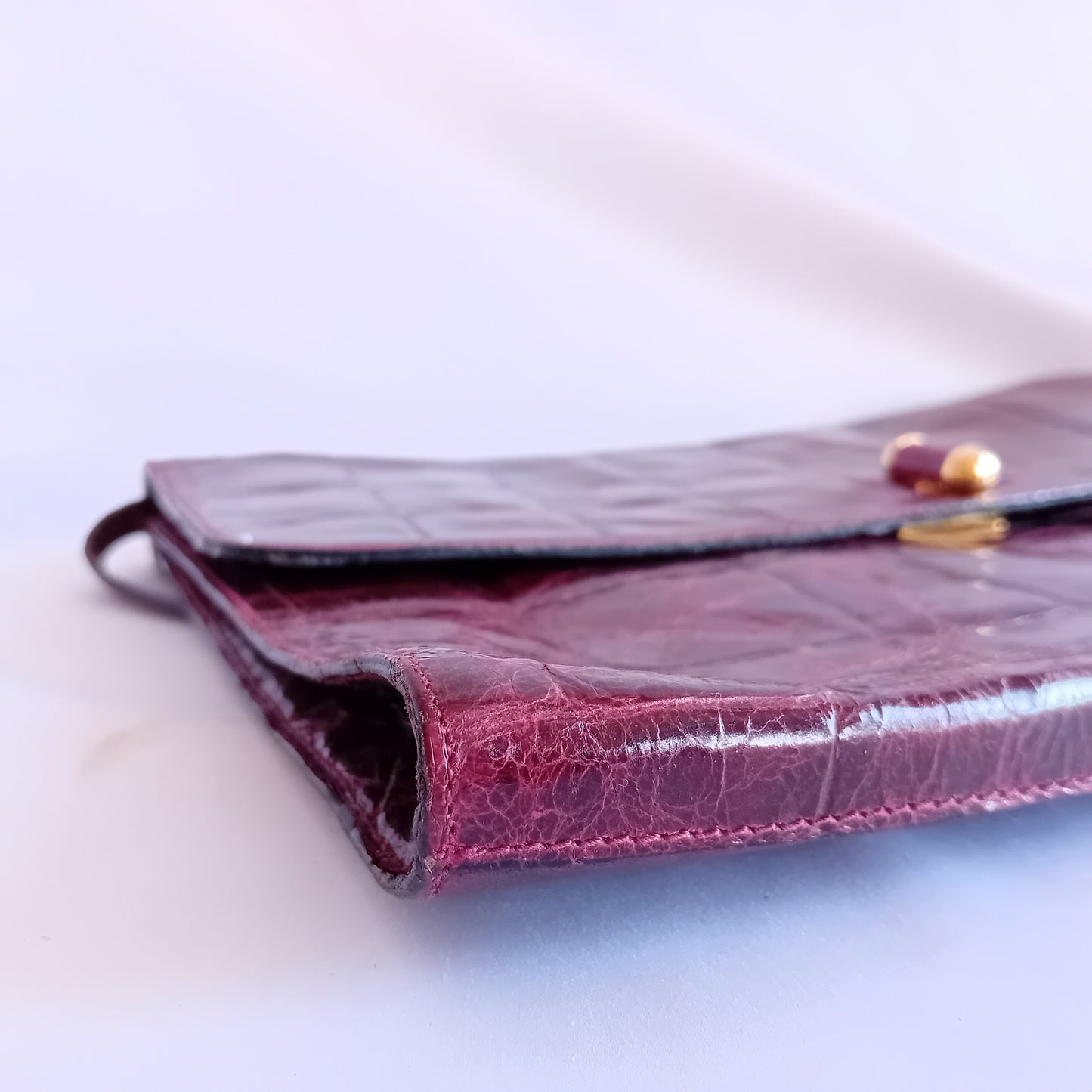 Furla burgundy leather bag