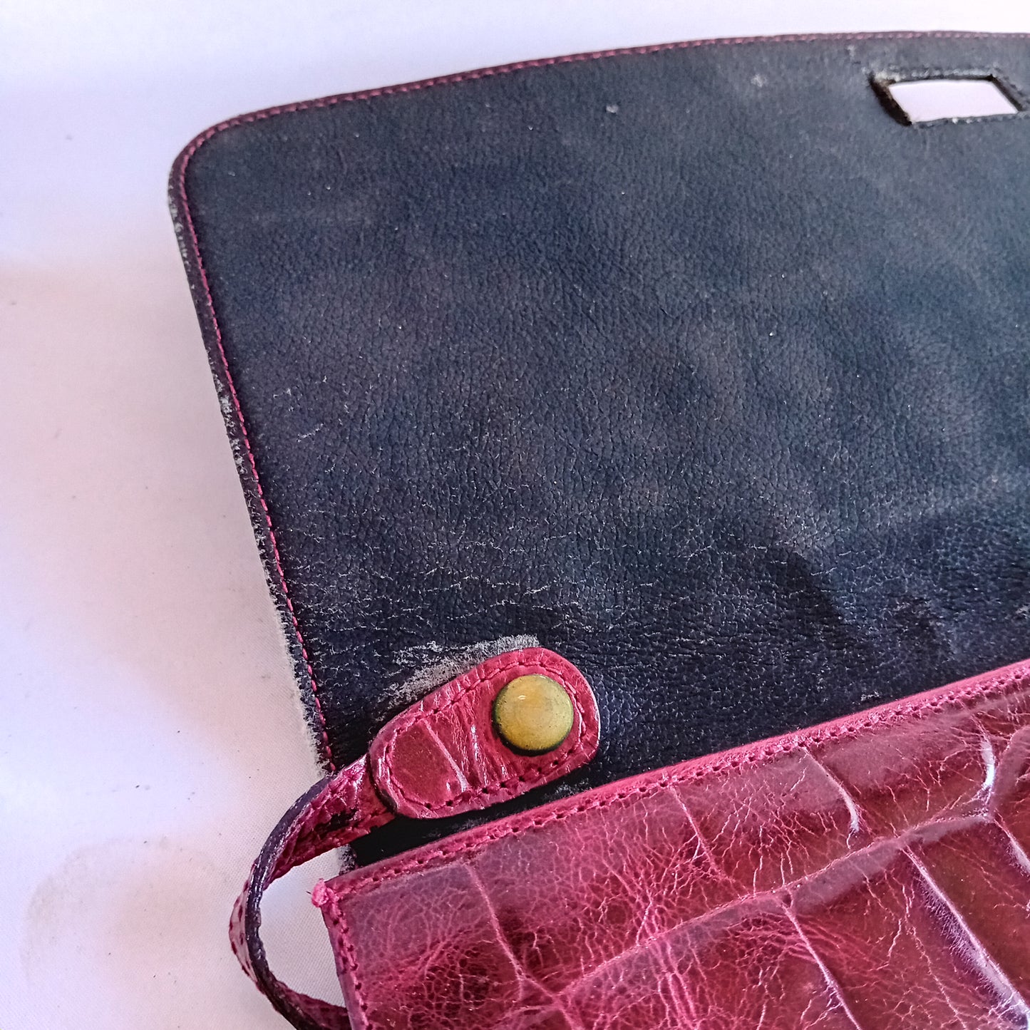 Furla burgundy leather bag