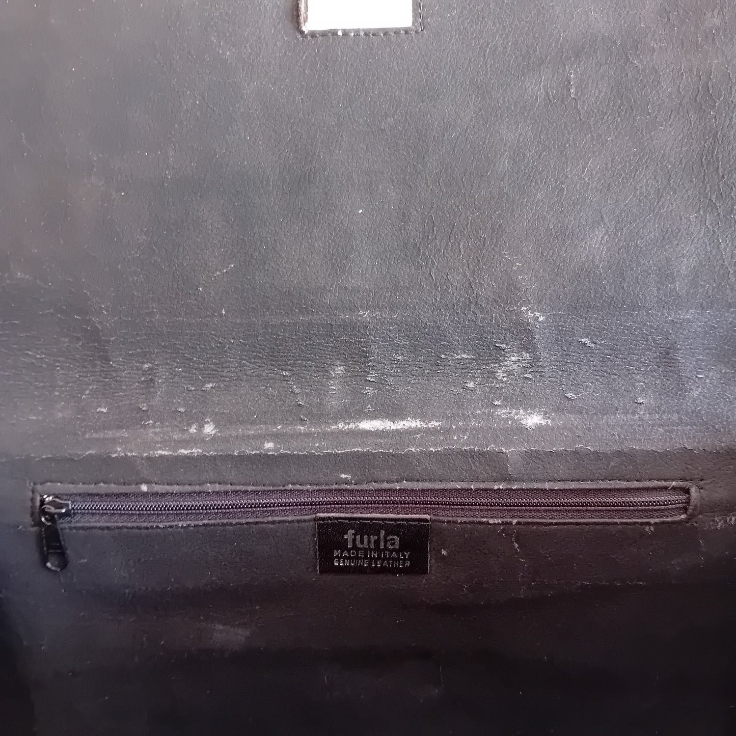 Furla burgundy leather bag