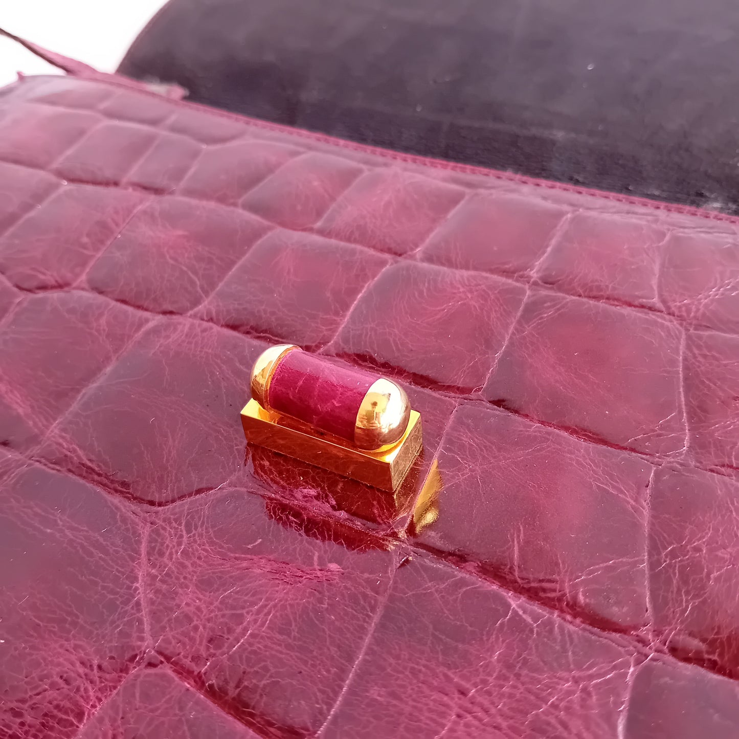 Furla burgundy leather bag