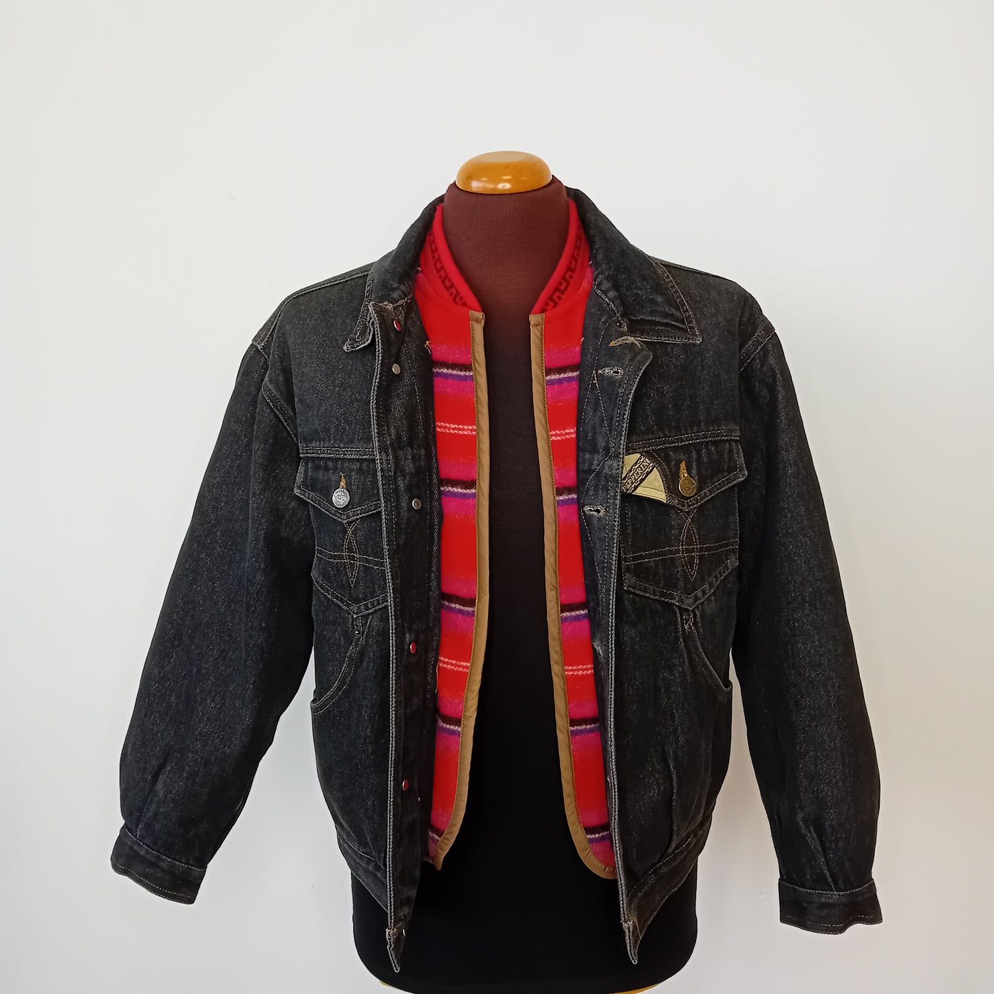 Giacca denim nera