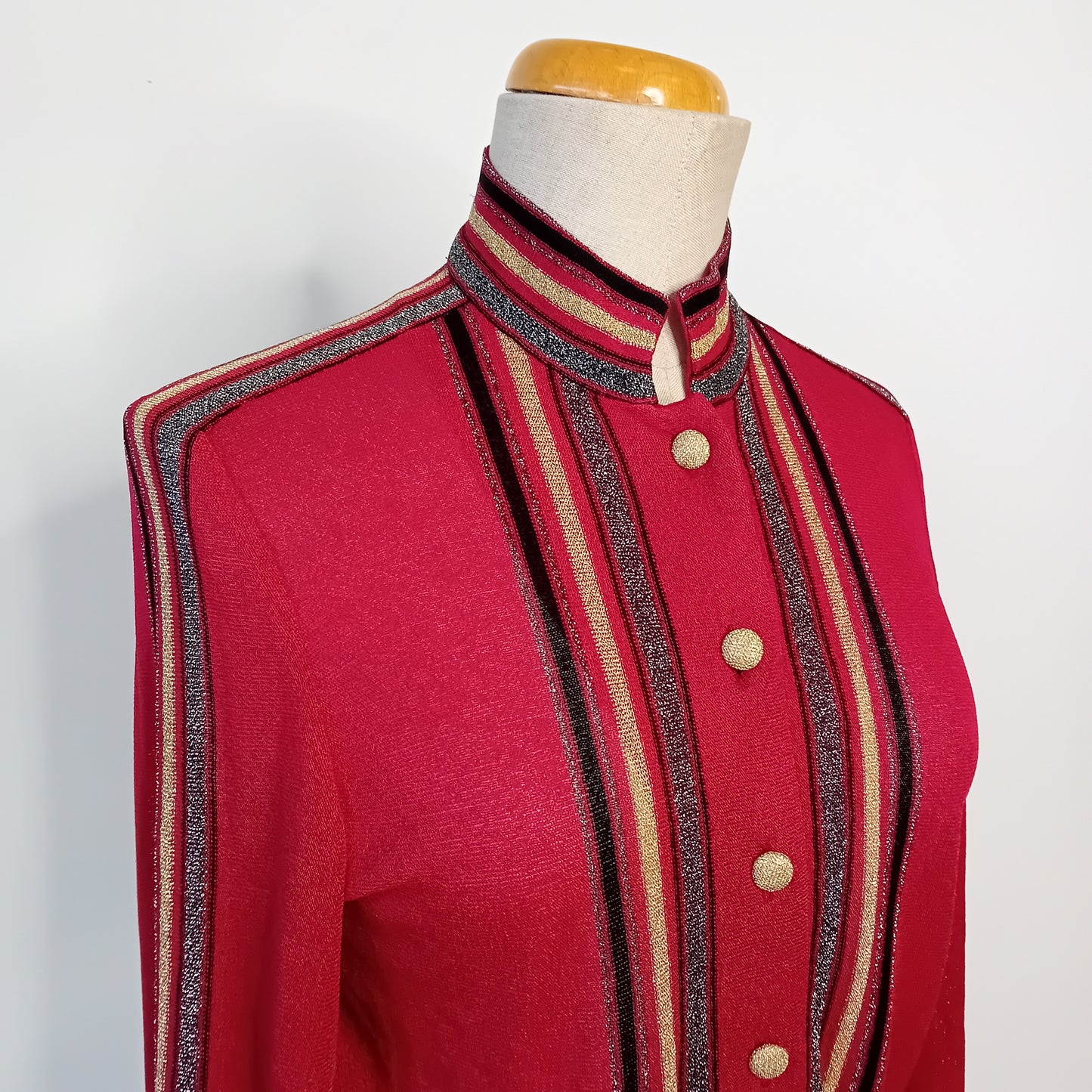 Bordeaux plisset dress