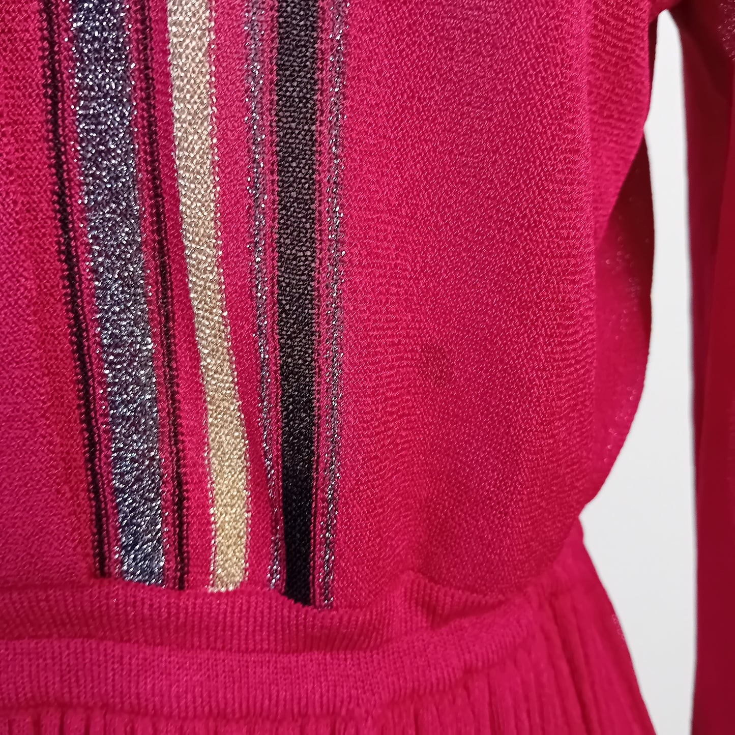 Bordeaux plisset dress