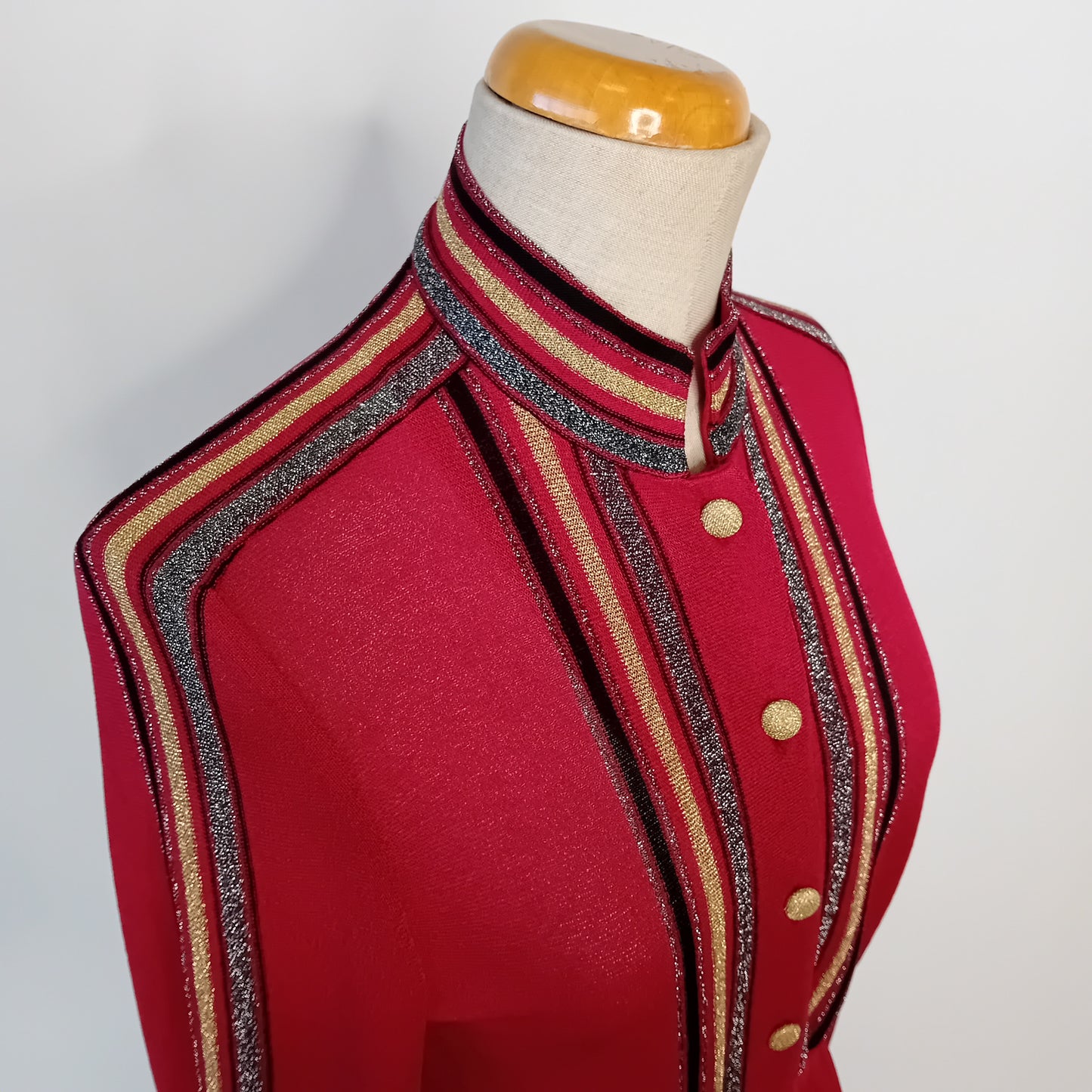 Bordeaux plisset dress