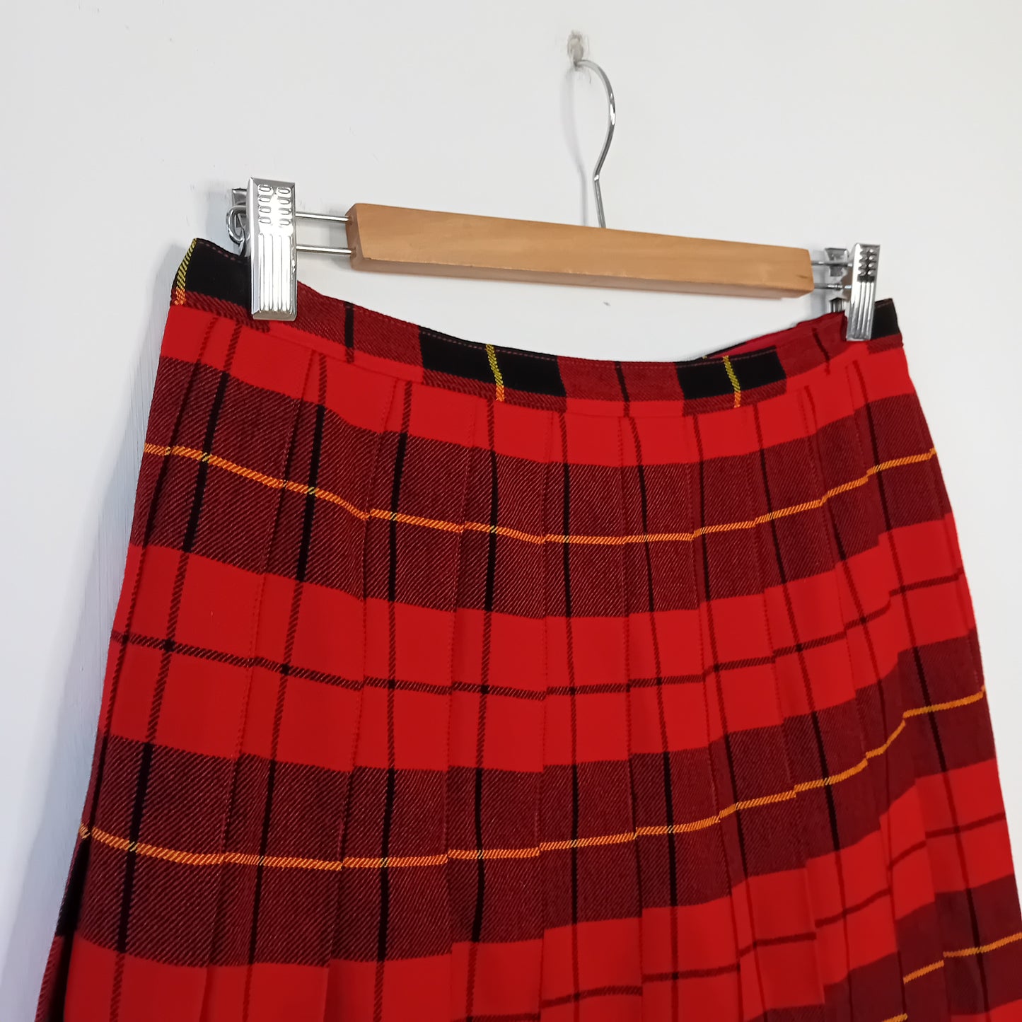Gonna vintage in tartan rosso