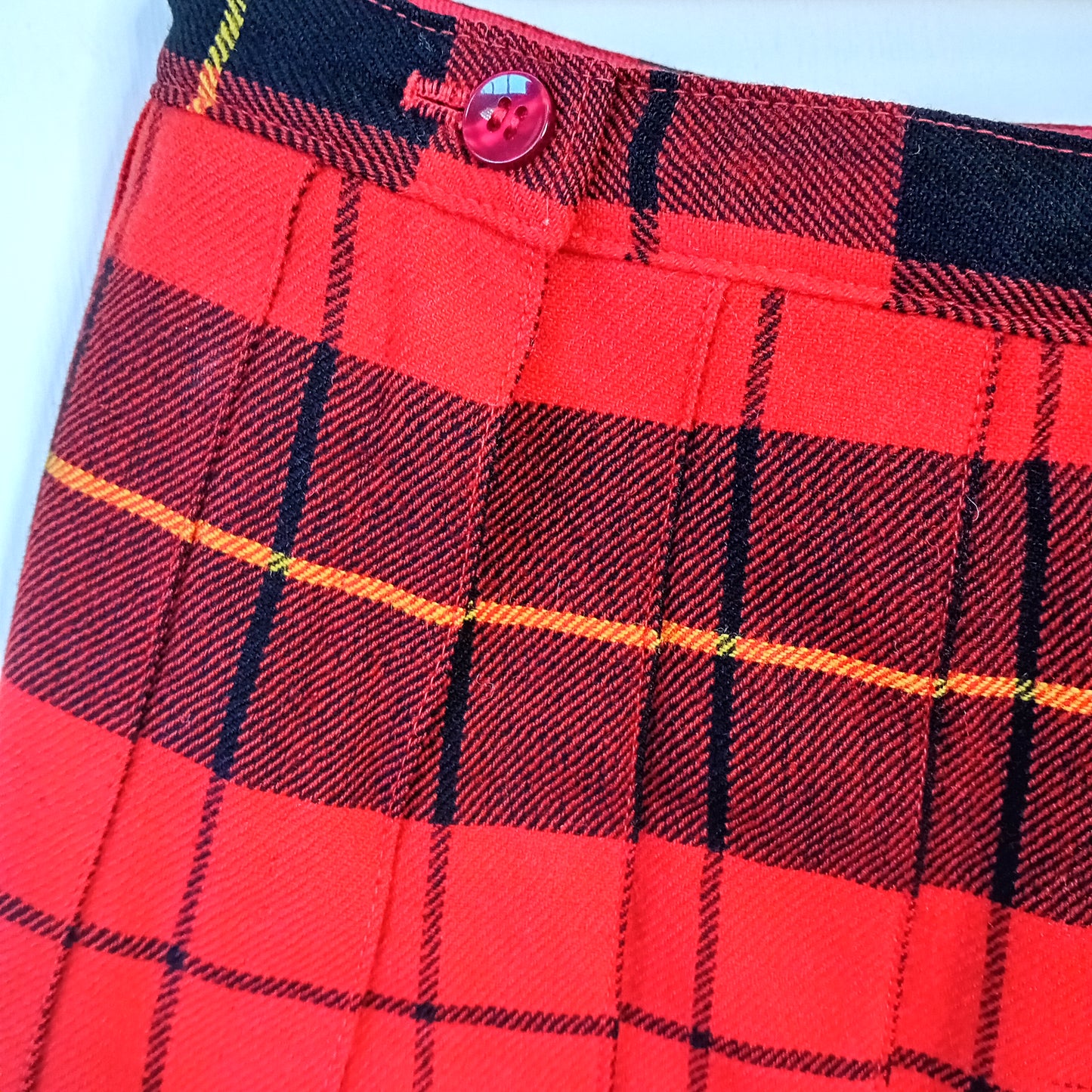 Gonna vintage in tartan rosso