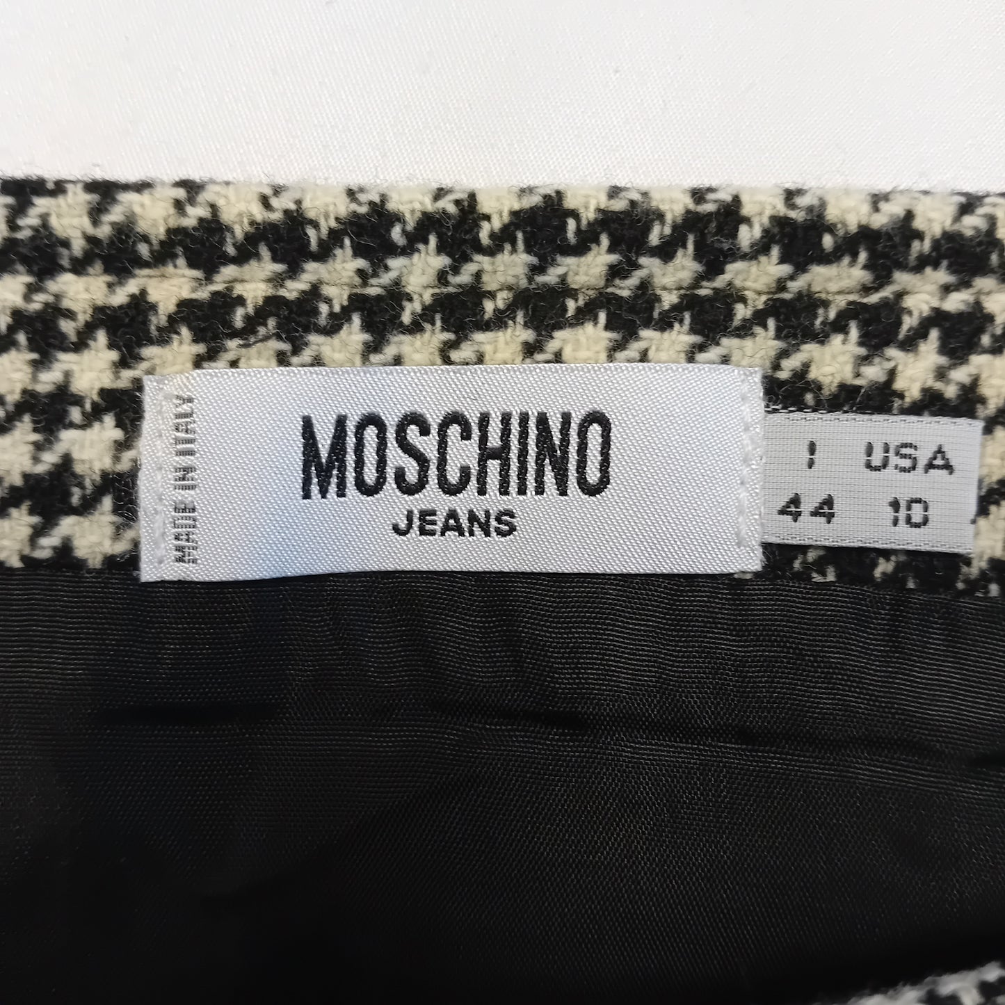 Gonna MOSCHINO Jeans in lana pied-de poule