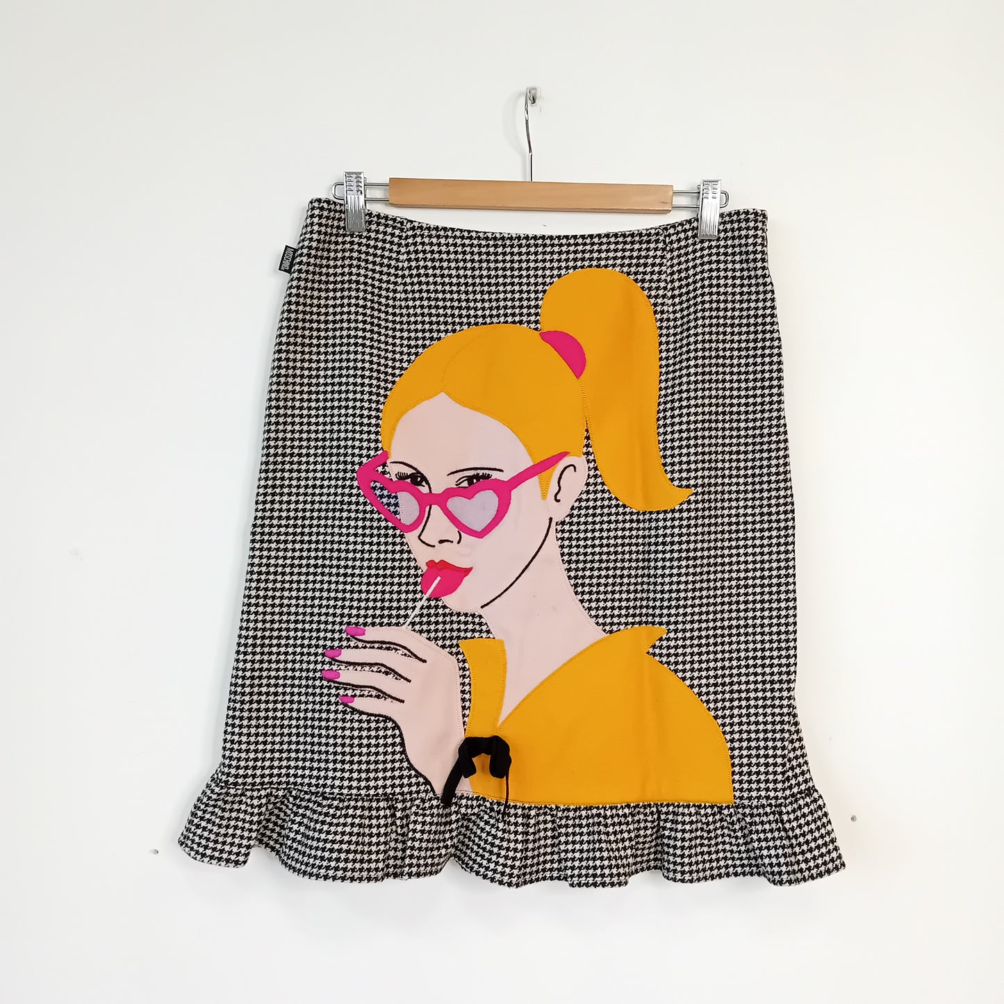 Gonna MOSCHINO Jeans in lana pied-de poule