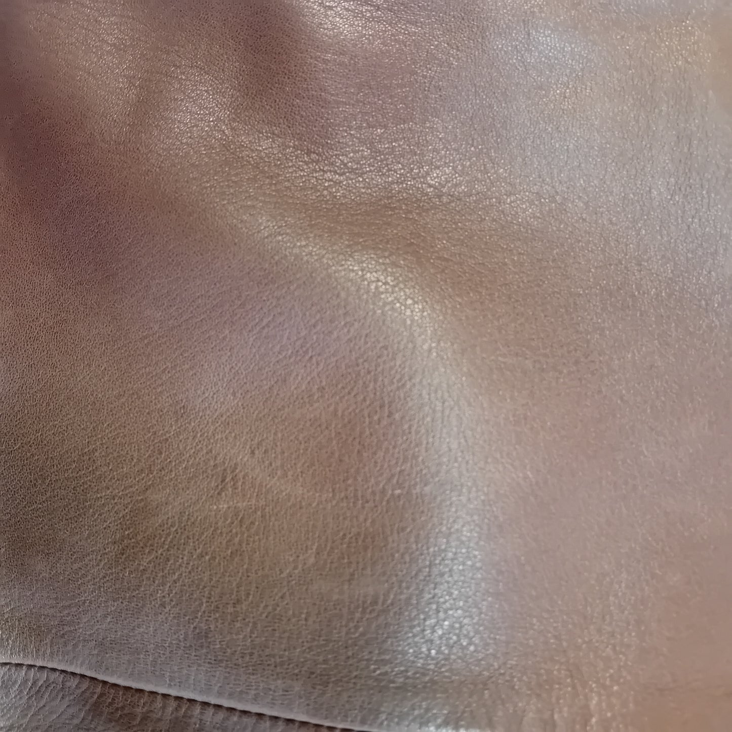 Pantalone vintage in pelle marrone