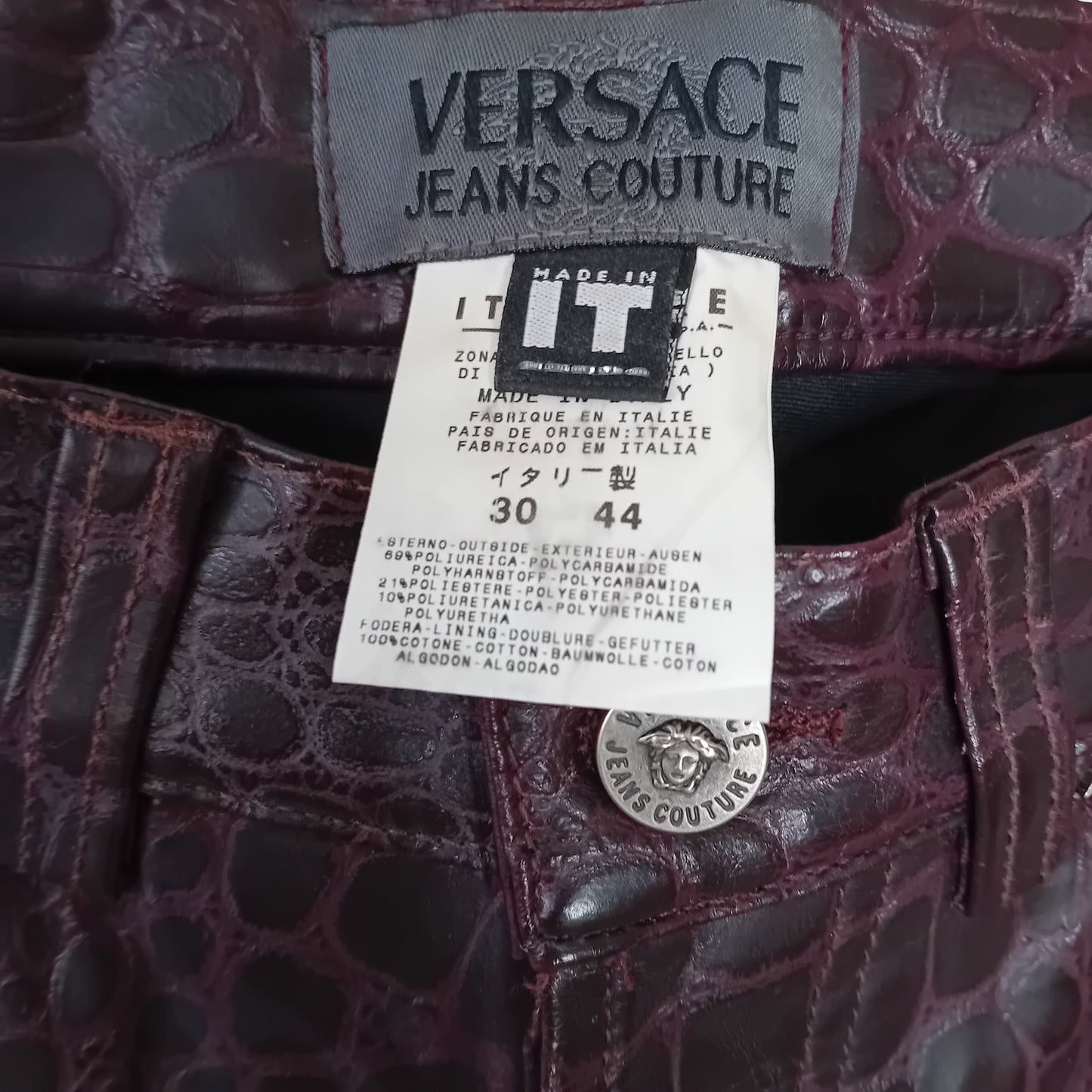 Versace purple pants