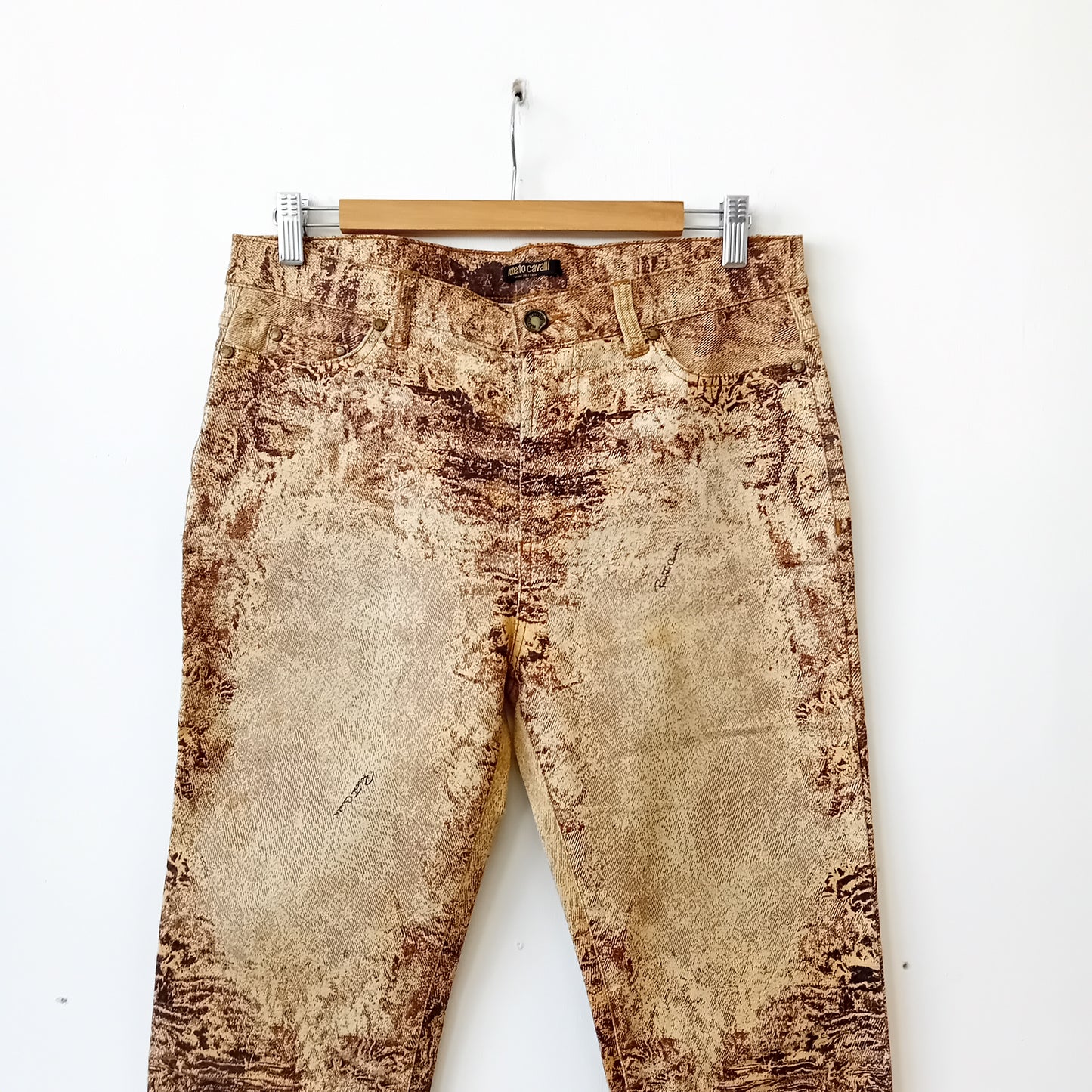 Roberto Cavalli brown denim