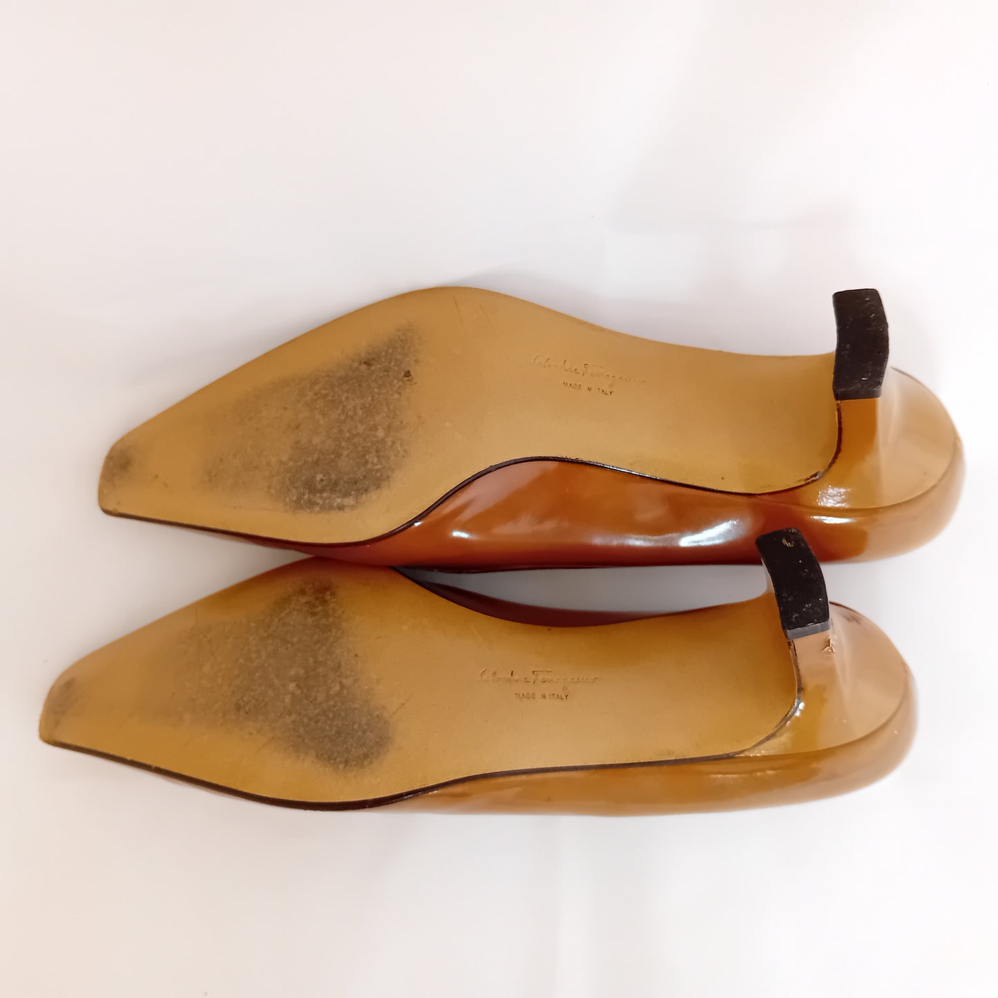 Ferragamo mostard ballerinas