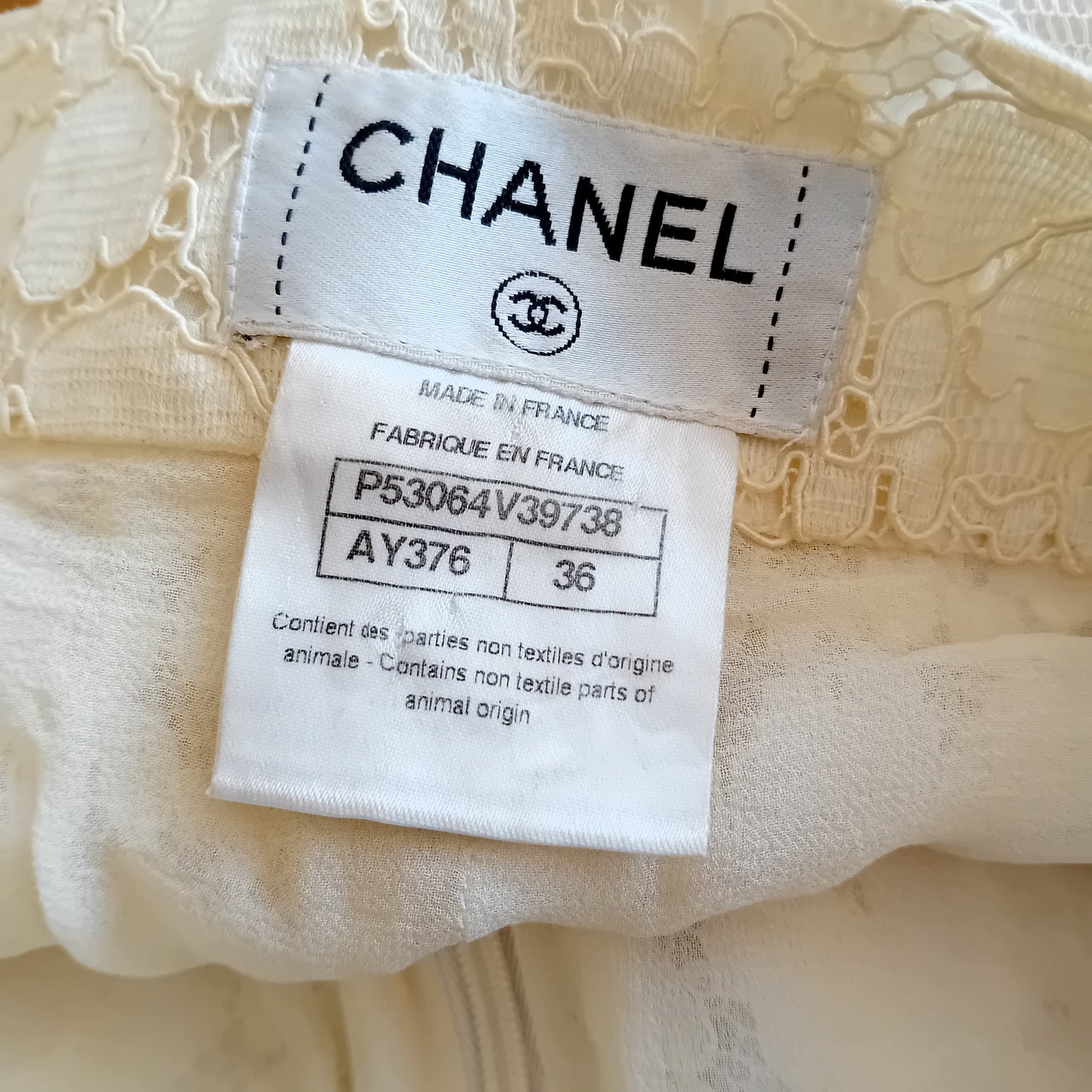 Chanel lace pants