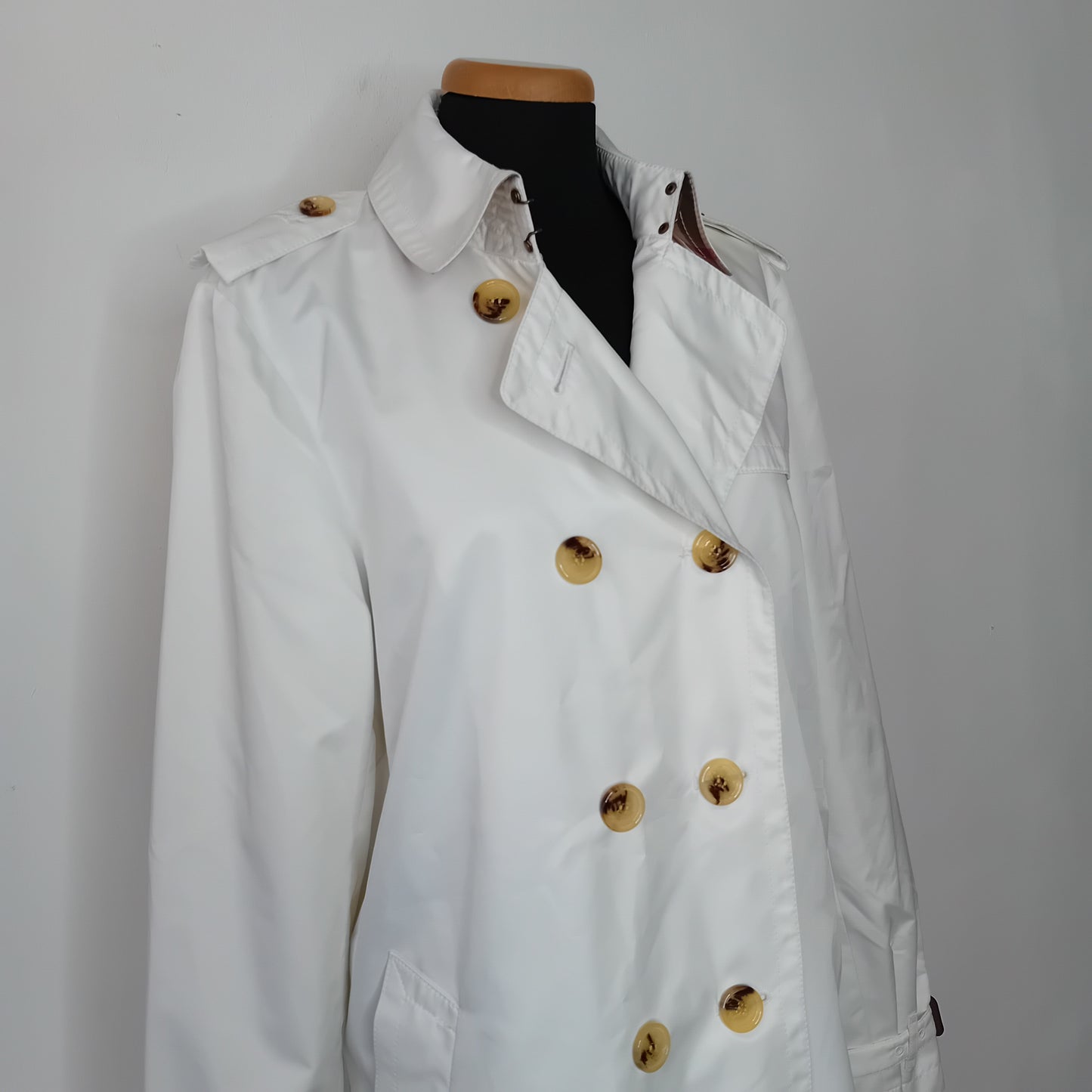 Burberry white trench