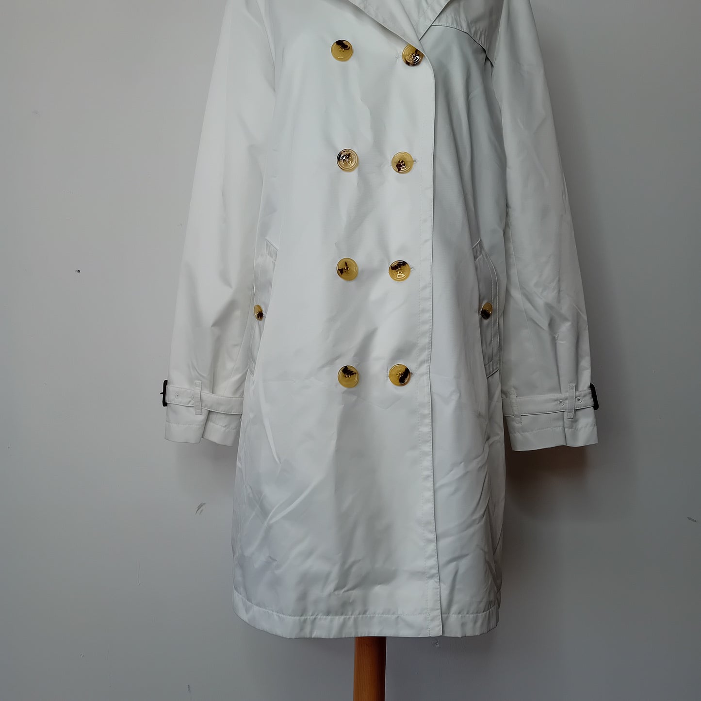 Burberry white trench