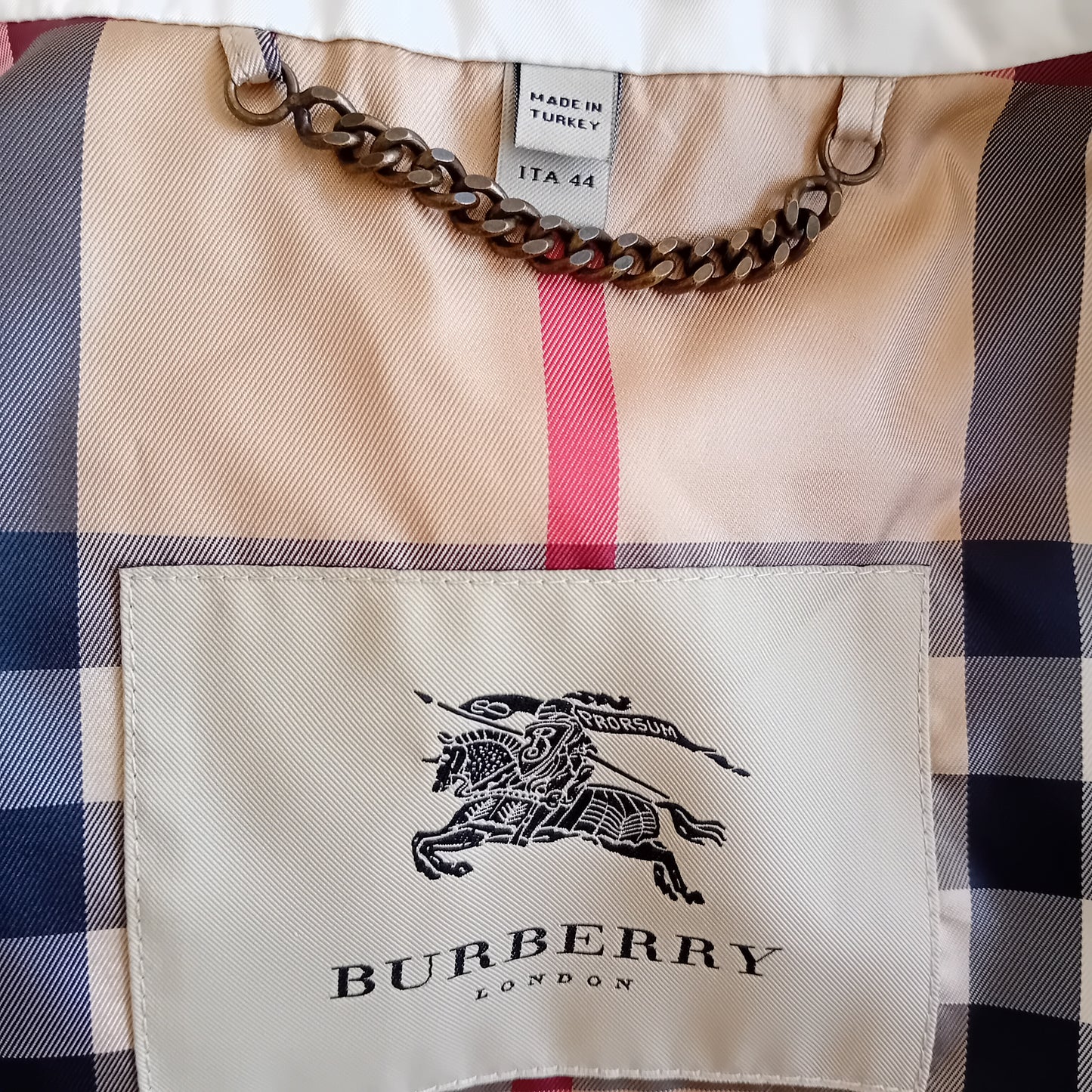 Burberry white trench