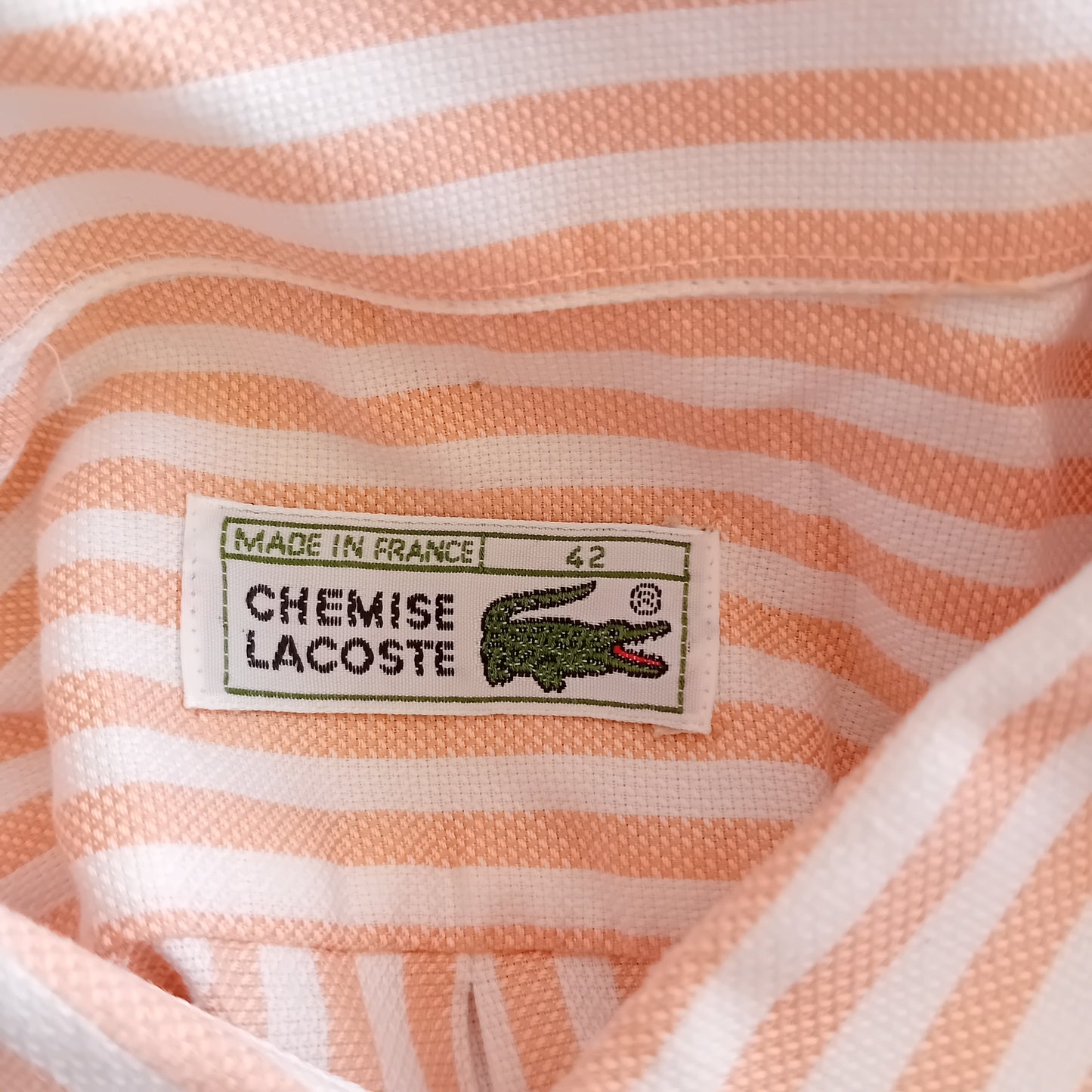 Lacoste pink shirt