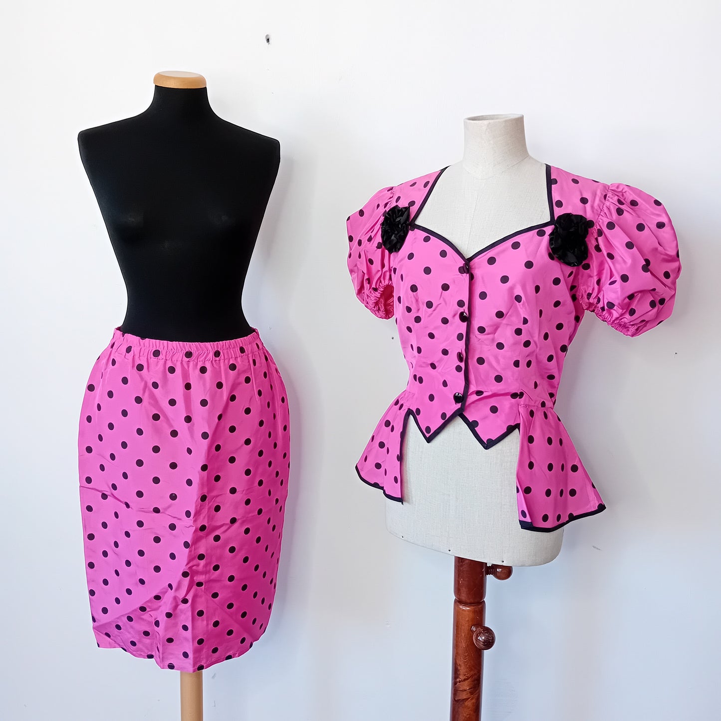 Completo donna vintage polka dots