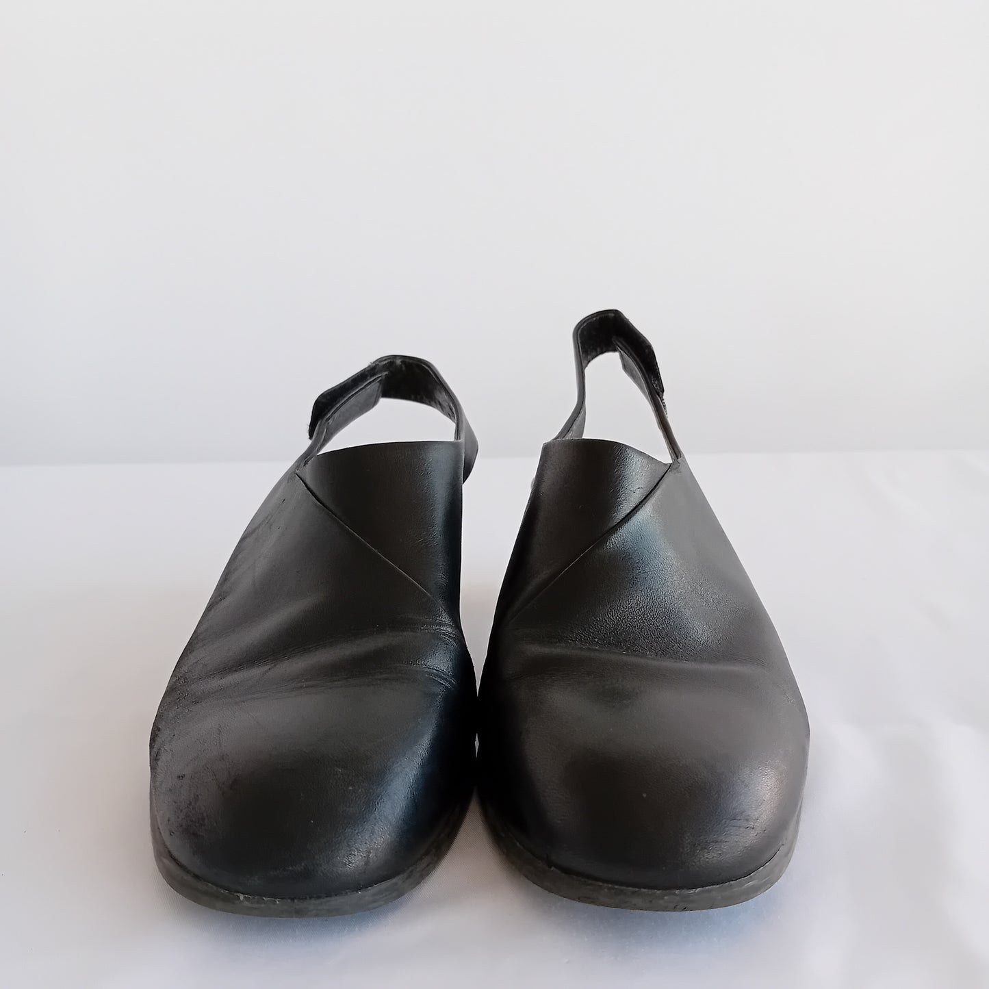 Camper black slingback