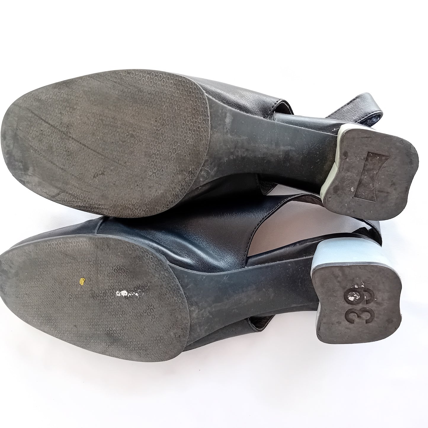 Camper black slingback