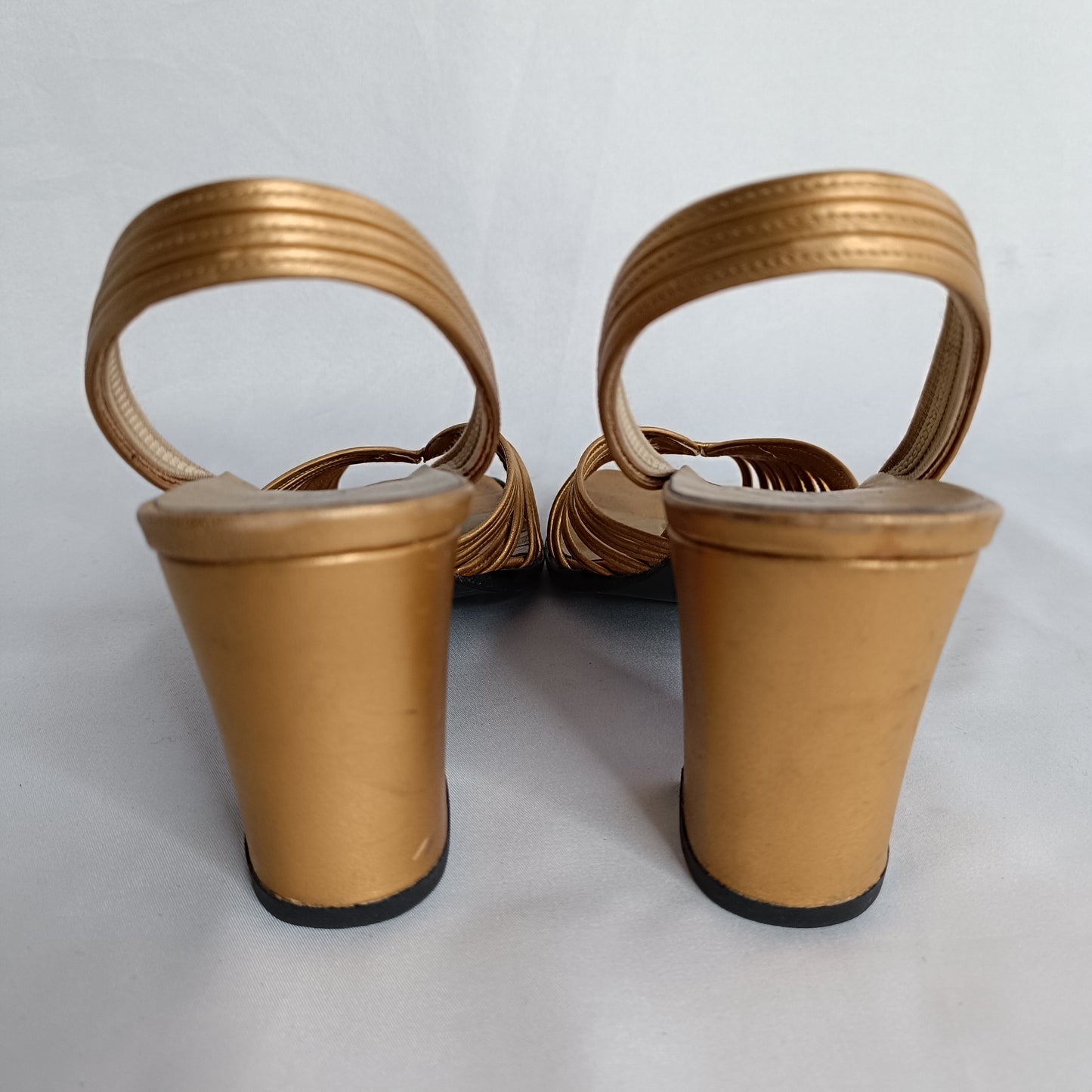 Yves Saint Laurent gold sandals