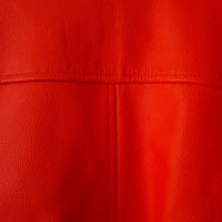Giacca in pelle koral red
