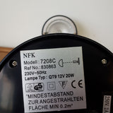 Lampada alogena con orologio NFK mod. 7208C