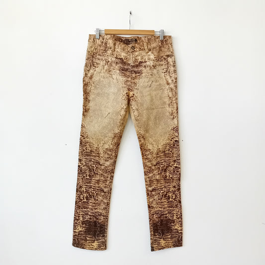 Roberto Cavalli brown denim