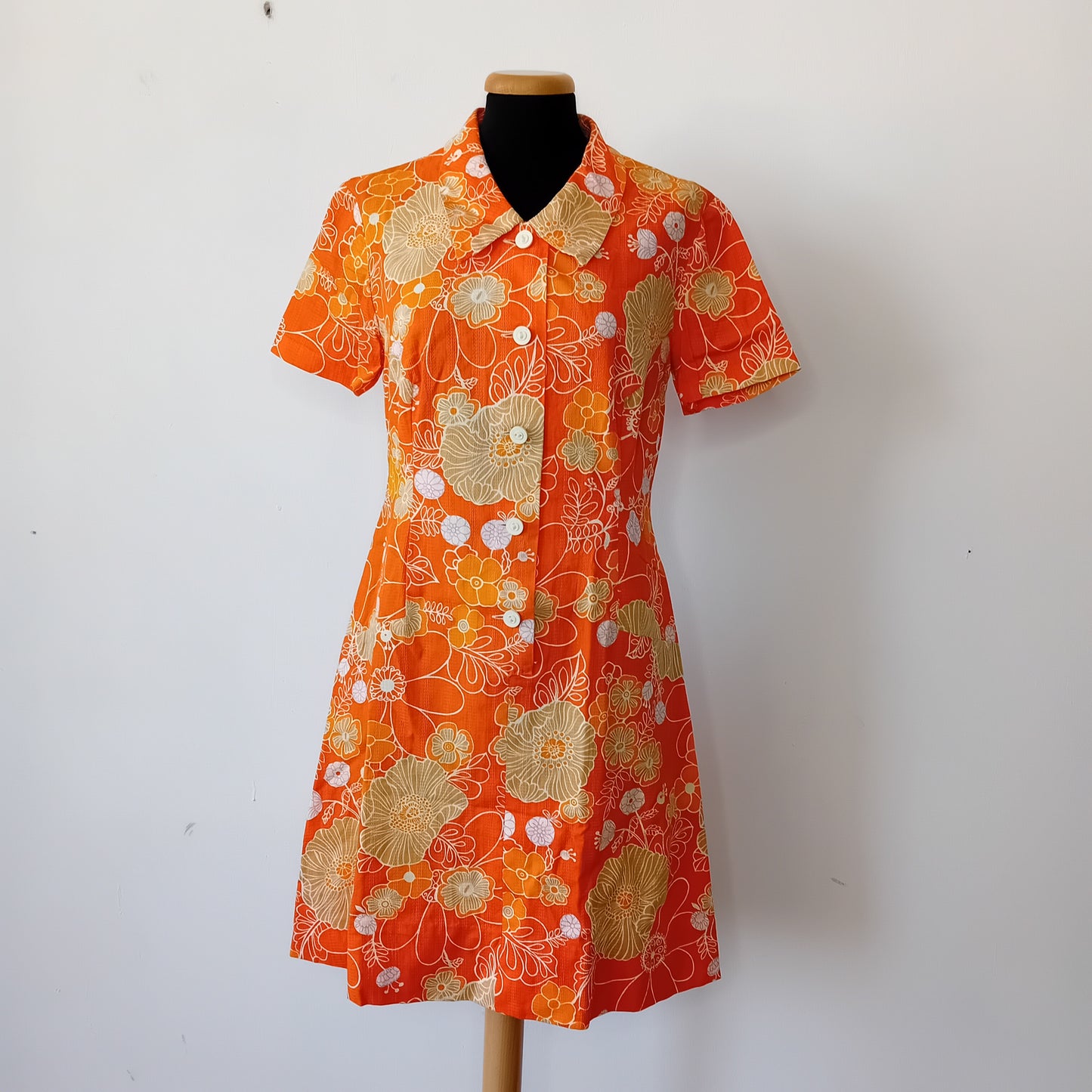 Orange flower dress