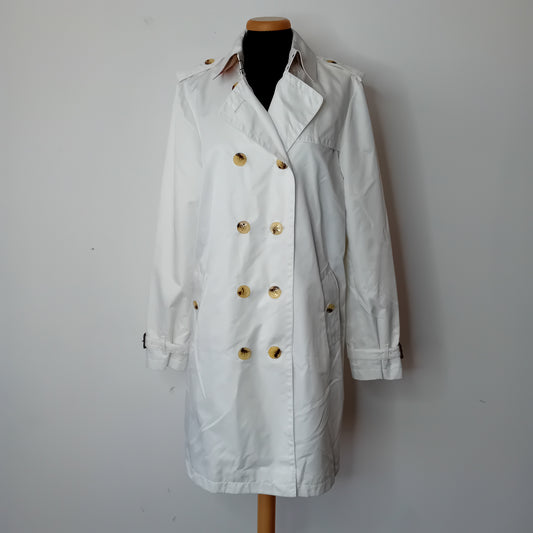 Burberry white trench