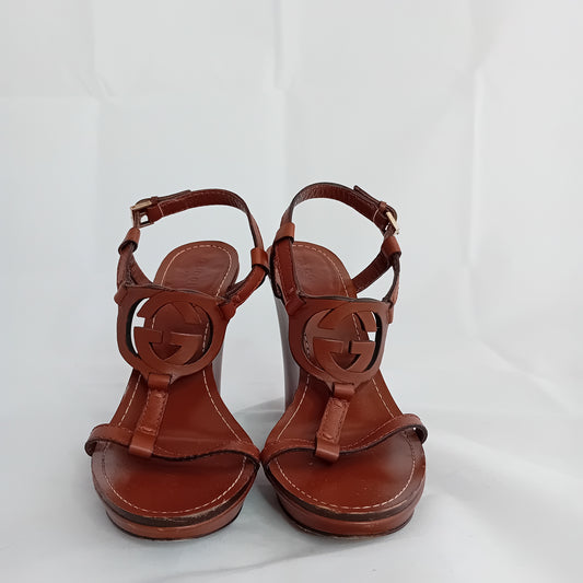 Gucci brown platform