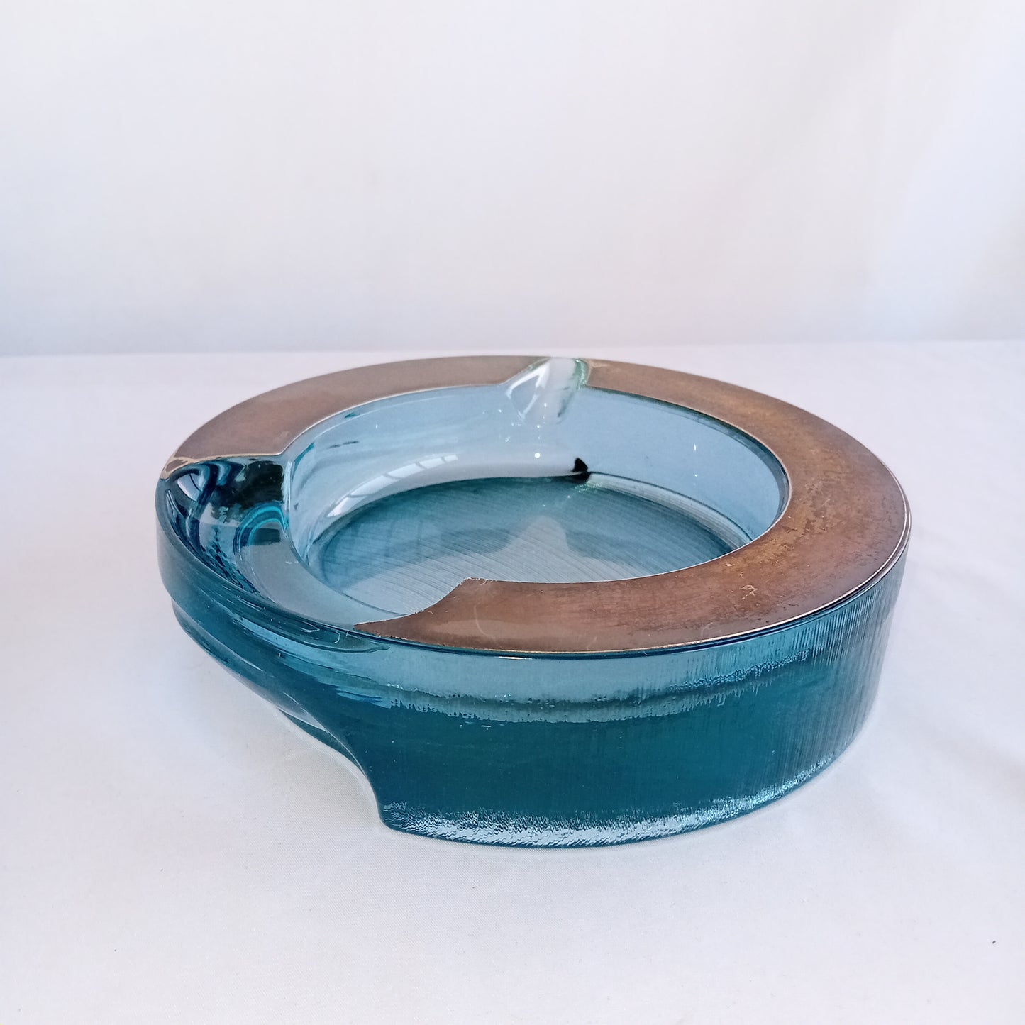 Posacenere in cristallo e argento Arnolfo di Cambio