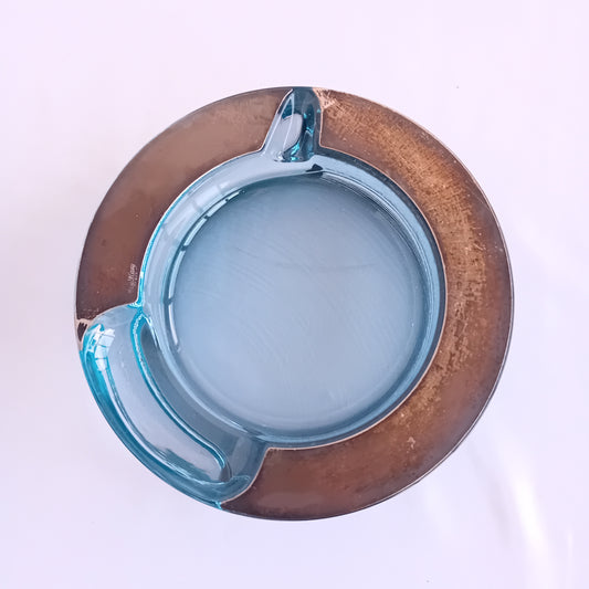 Posacenere in cristallo e argento Arnolfo di Cambio