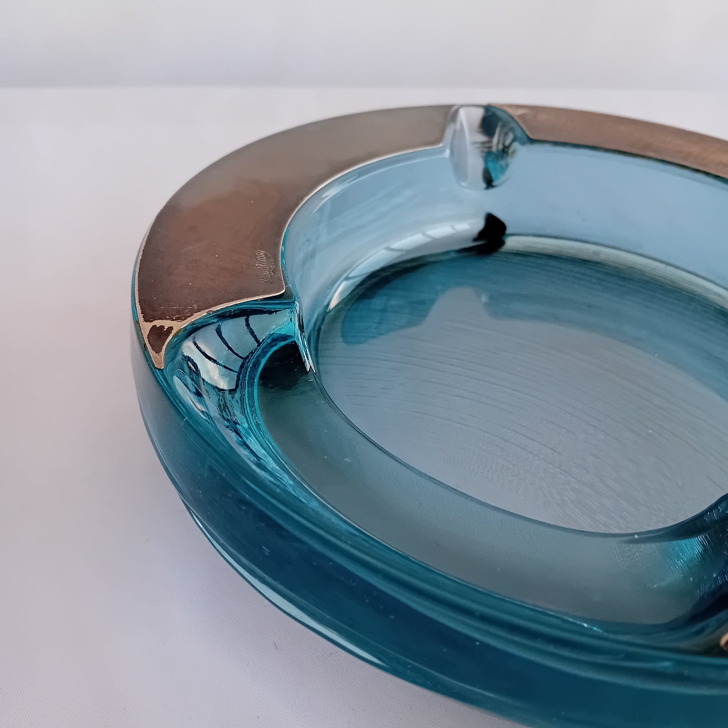 Posacenere in cristallo e argento Arnolfo di Cambio