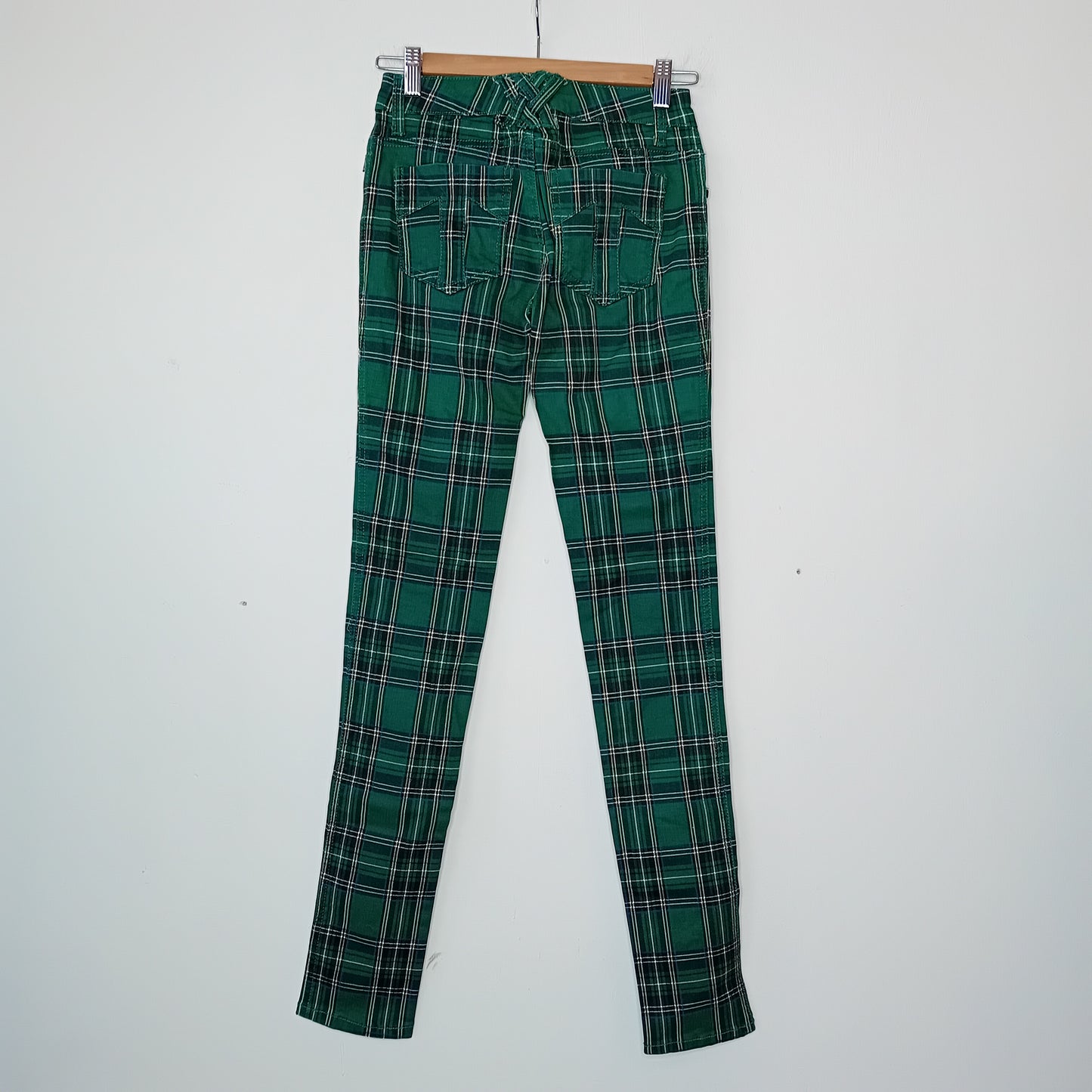 Pantaloni skinny Tripp NYC in tartan verde