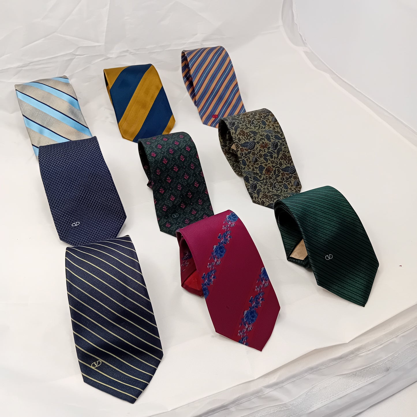 Set 9 cravatte vintage Valentino