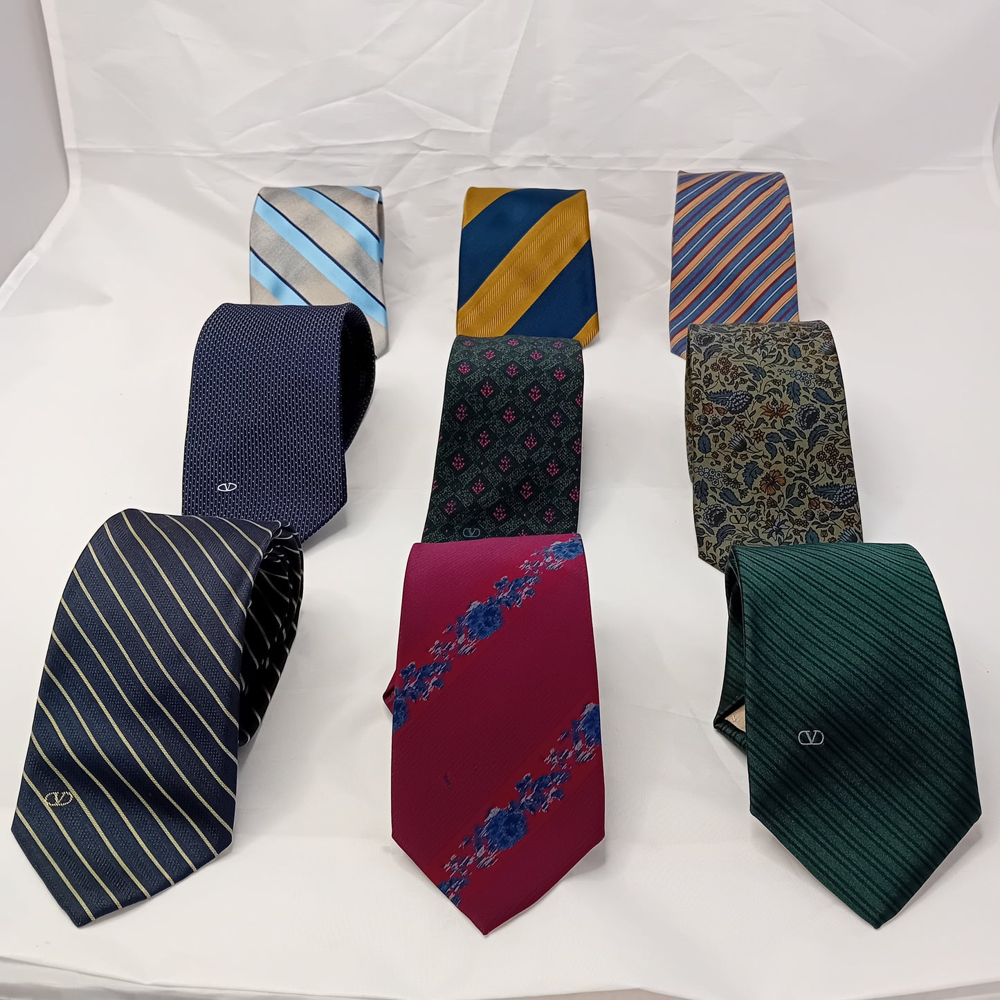 Set 9 cravatte vintage Valentino