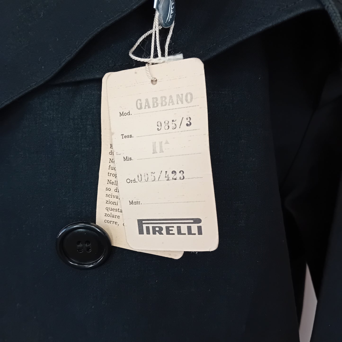 Trench unisex vintage Pirelli