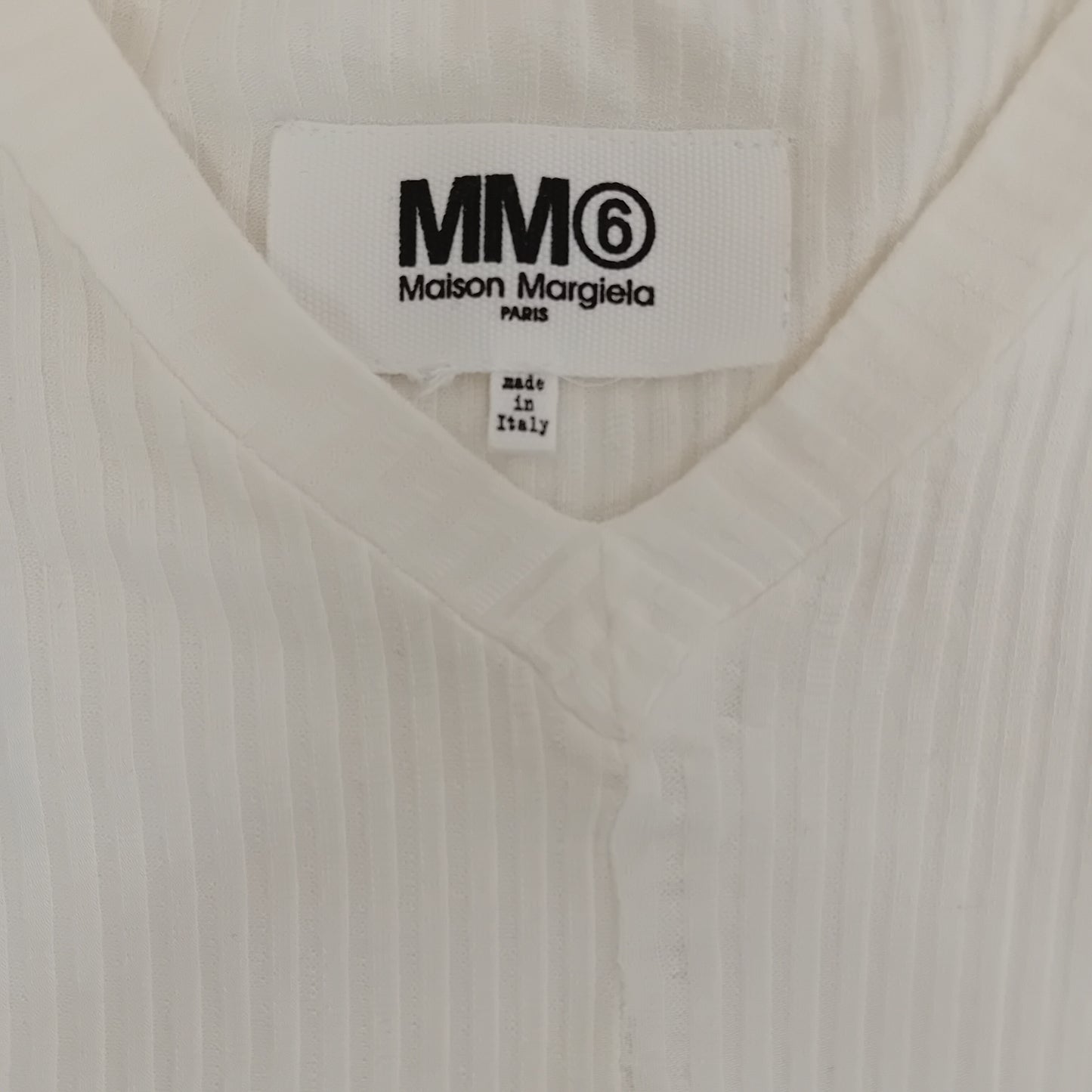 MM6 t shirt bianca
