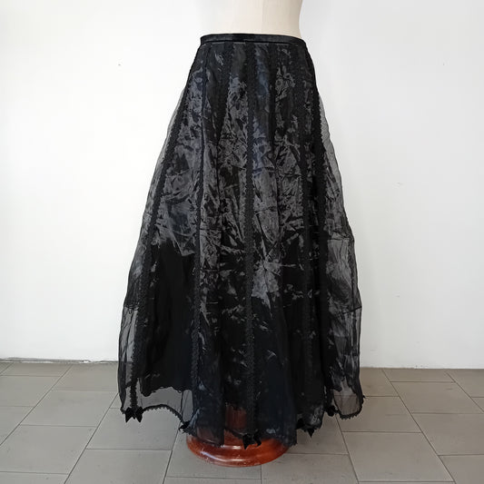 Gonna SINISTER pizzo e velluto