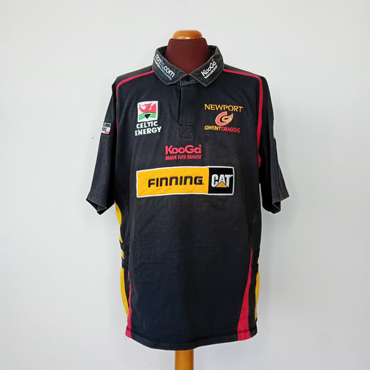Maglia rugby vintage Newport Gwent Dragons