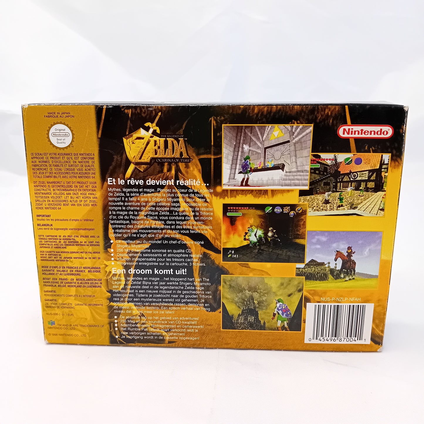 Videogioco The Legend of Zelda Ocarina of Time Nintendo 64 versione PAL 1.1 con scatola + manuale