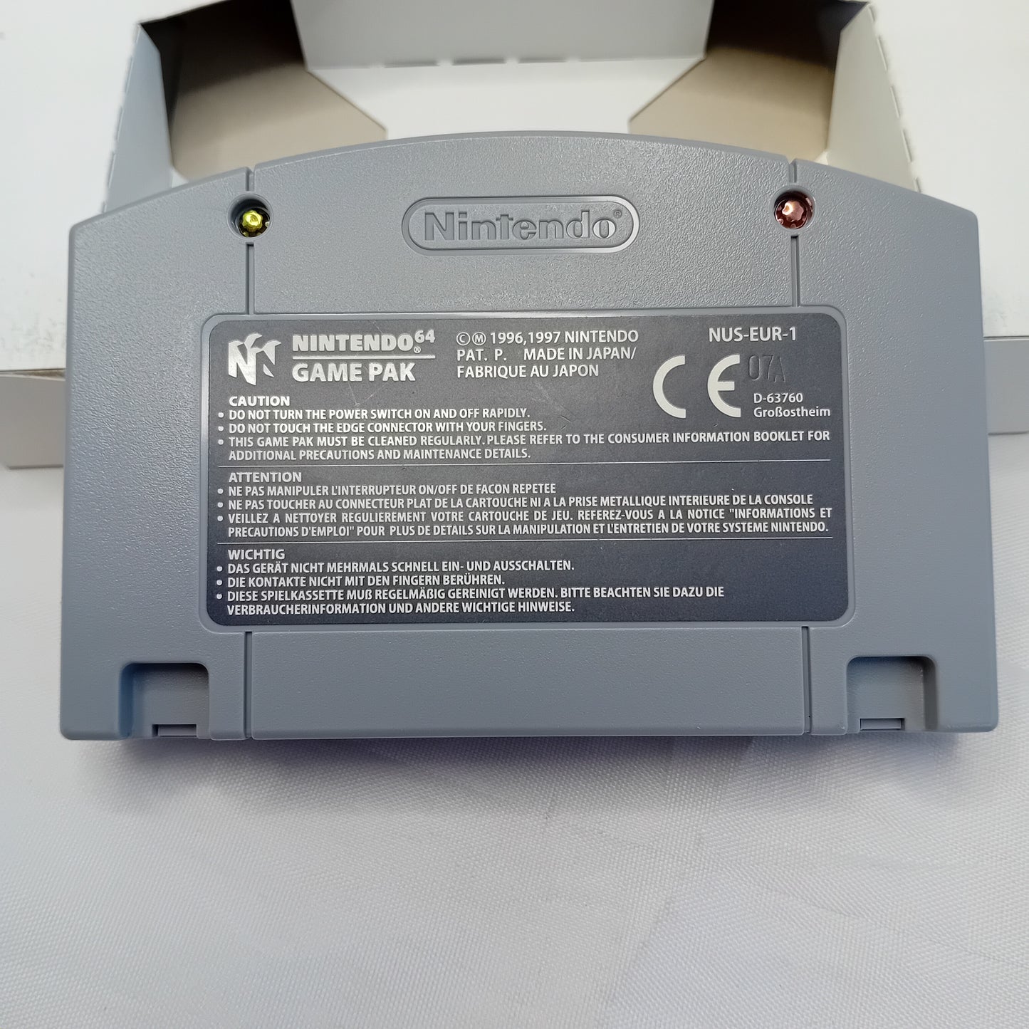 Videogioco The Legend of Zelda Ocarina of Time Nintendo 64 versione PAL 1.1 con scatola + manuale