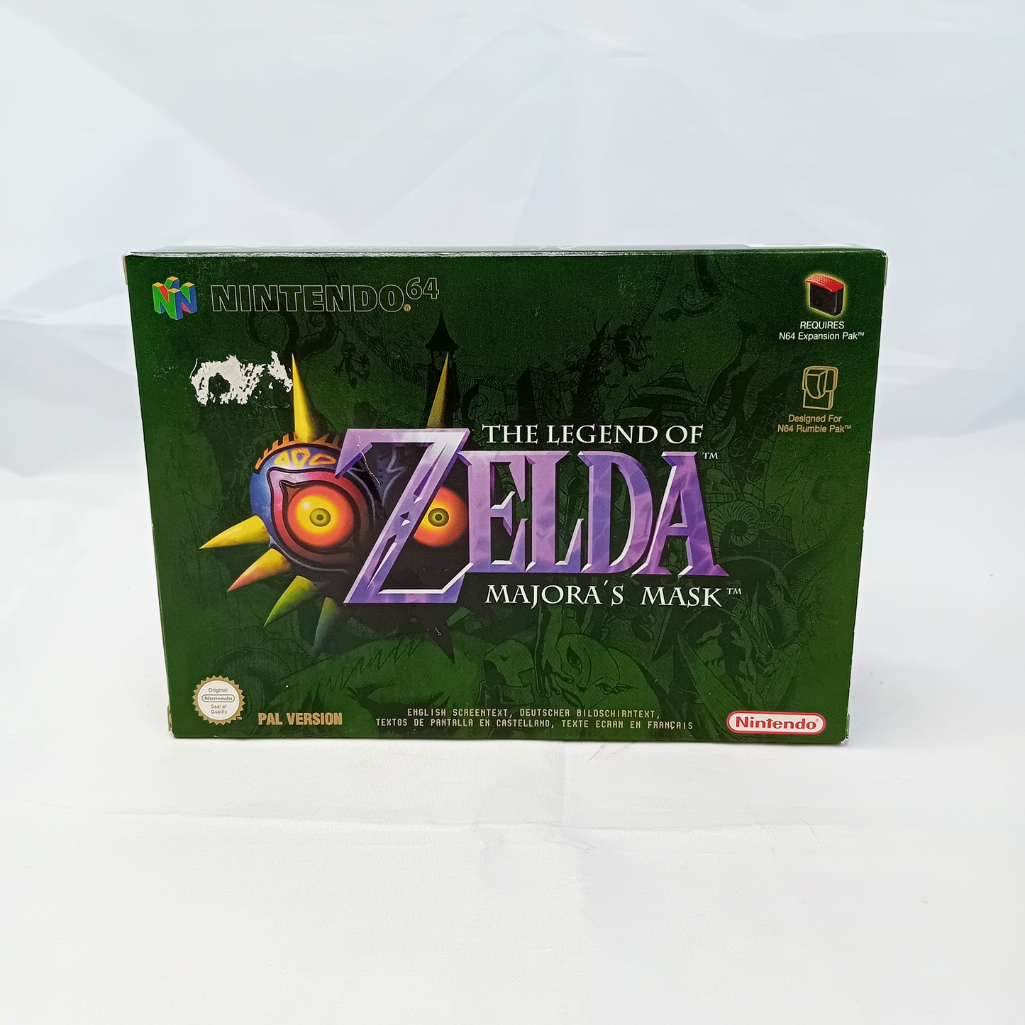 Videogioco Nintendo 64 Zelda Majora's Mask PAL con scatola + manuale