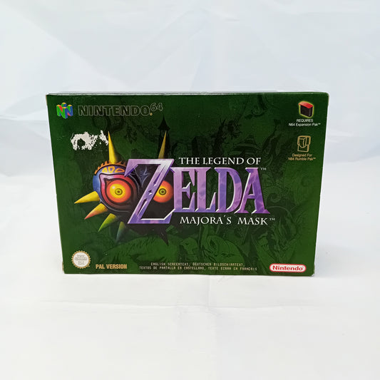 Videogioco Nintendo 64 Zelda Majora's Mask PAL con scatola + manuale