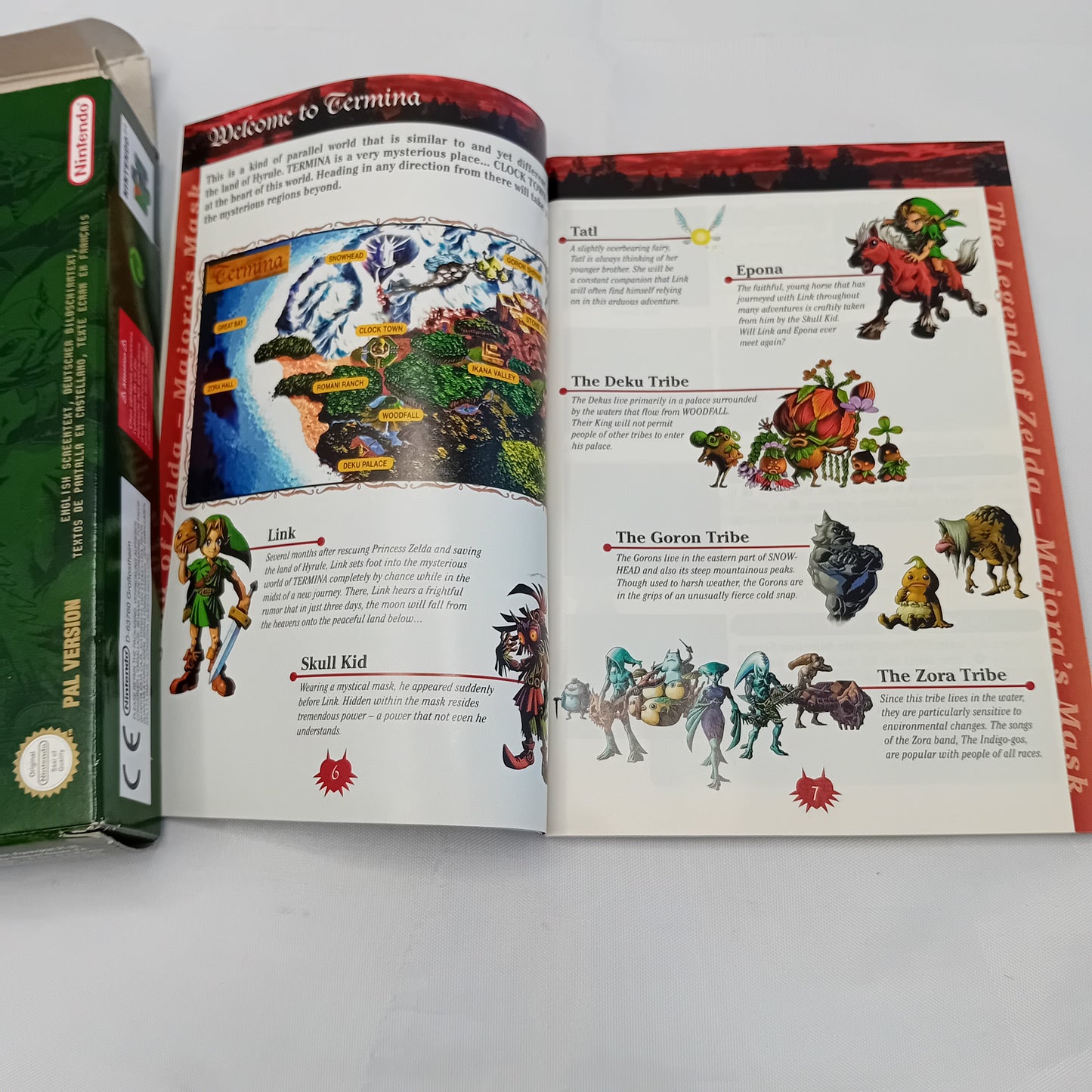 Videogioco Nintendo 64 Zelda Majora's Mask PAL con scatola + manuale