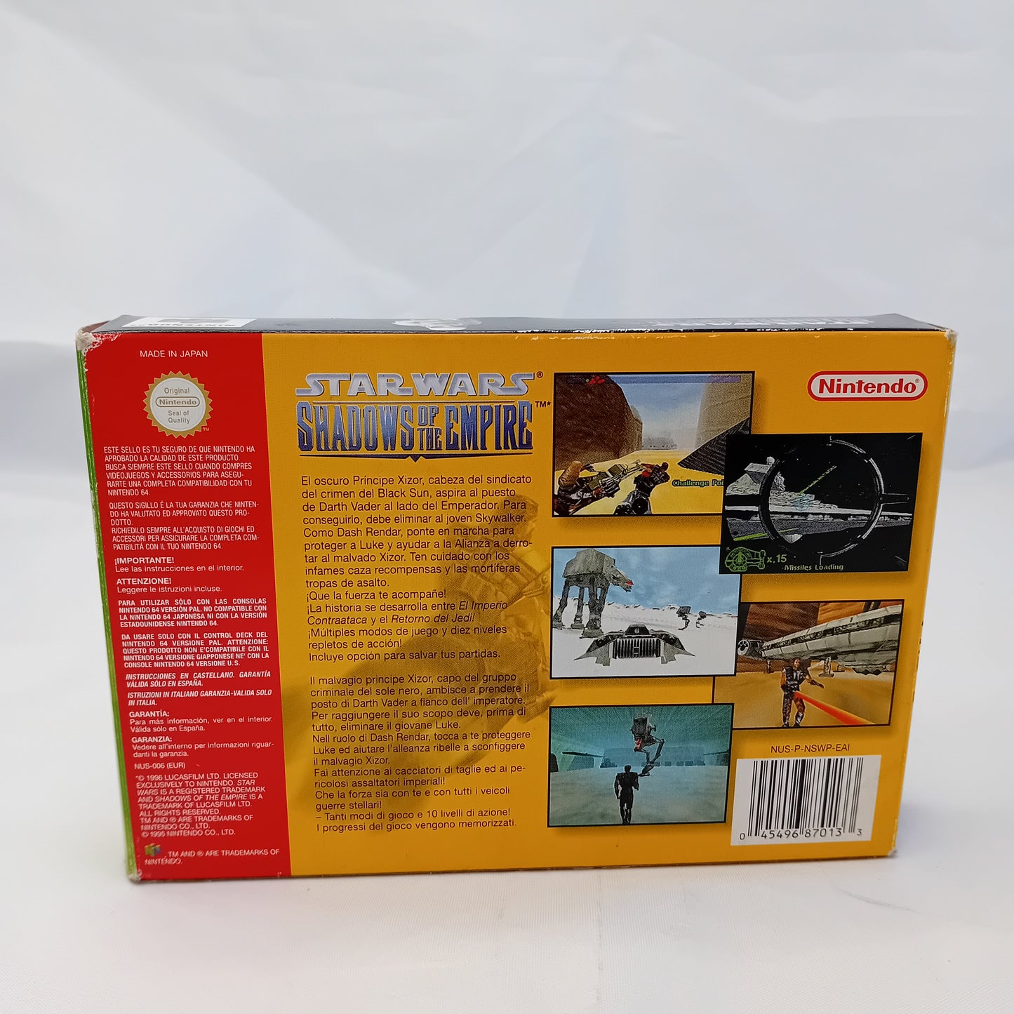 Star Wars Shadows of the Empire N64 PAL con scatola